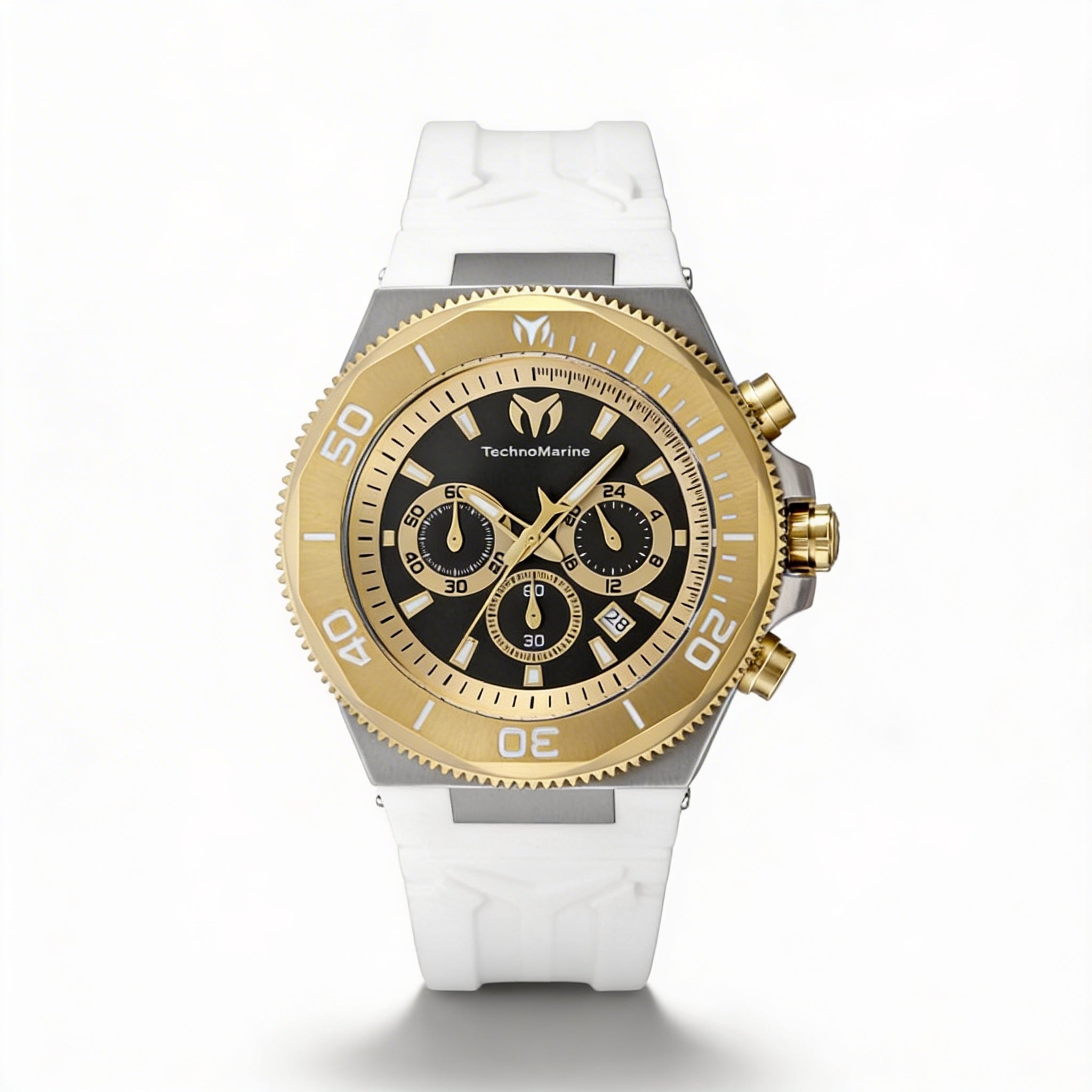 Technomarine Manta - Ocean TM-224019 Men's Chronograph Quartz Silver Stainless Steel Case & Black Dial, 49mm, Photo 1