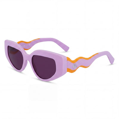 Gafas de sol de ojo de gato para mujer Karl Lagerfeld Kl6144s, color rosa brillante, bioinyectadas, con protección UV