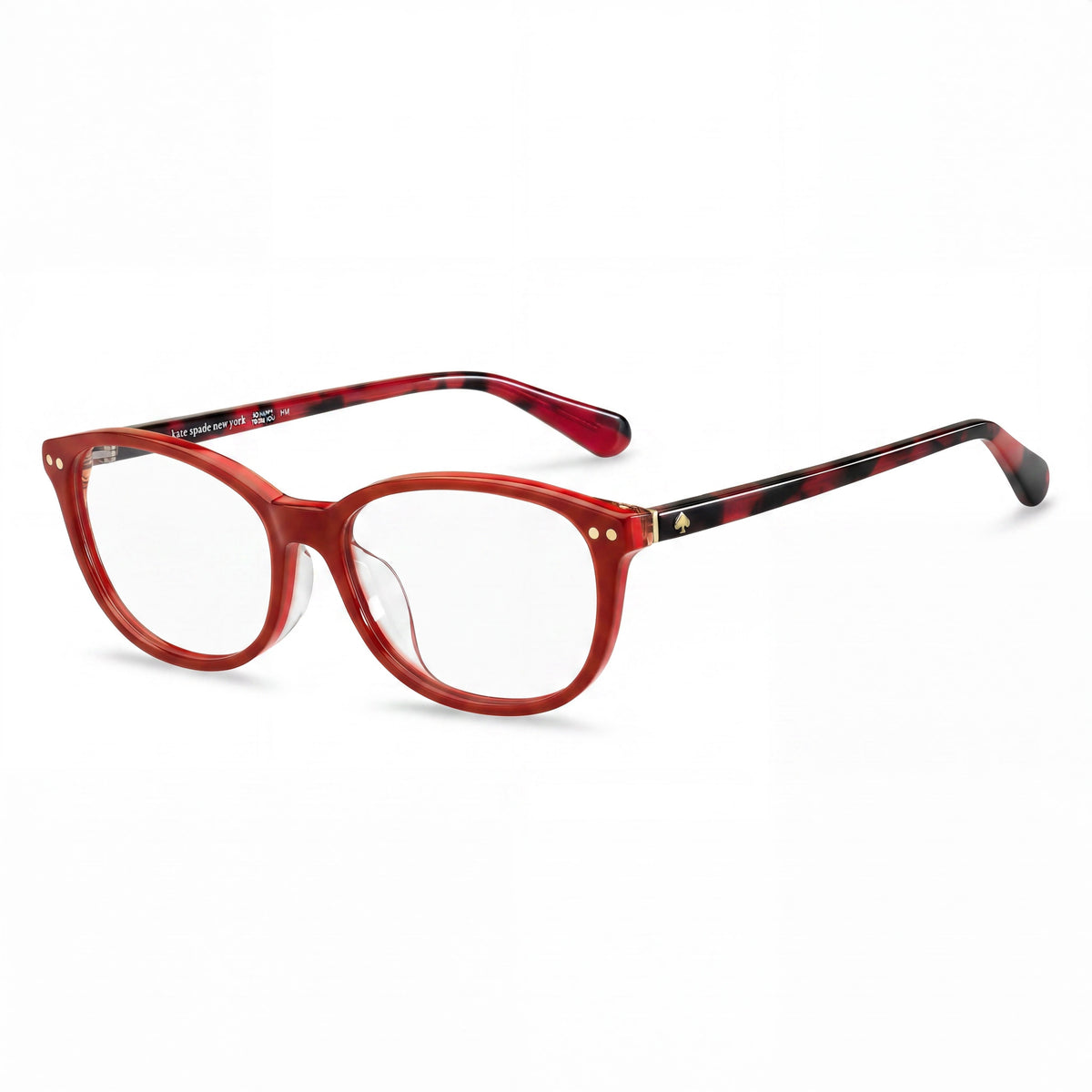 kate spade new york Modern Women's Red Acetate Frame Sunglasses with Red Polycarbonate Lenses, 53mm, Photo 1