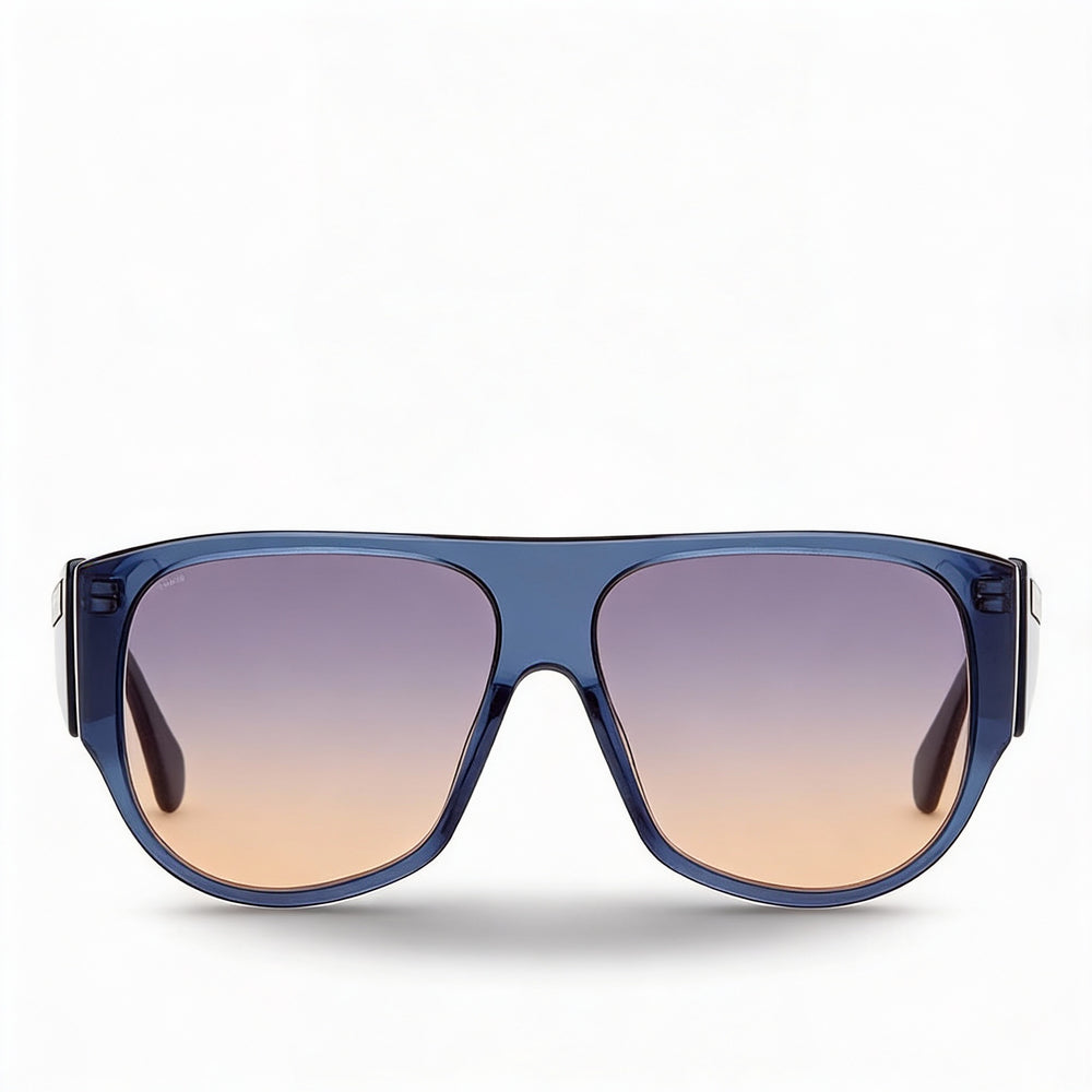 Gafas de sol adidas Modern para hombre con montura de plástico azul y lentes azules degradadas con protección UV, talla 59-14-145