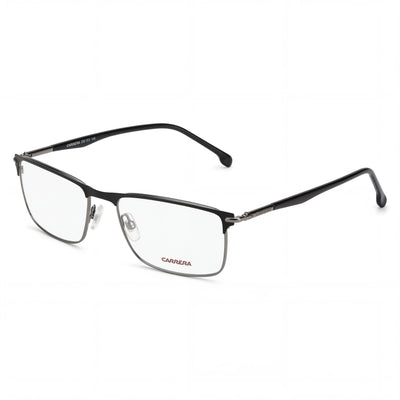 Gafas de sol Carrera 288 para mujer, modernas, de acero aleado, policarbonato no polarizado, color negro mate, 57 mm