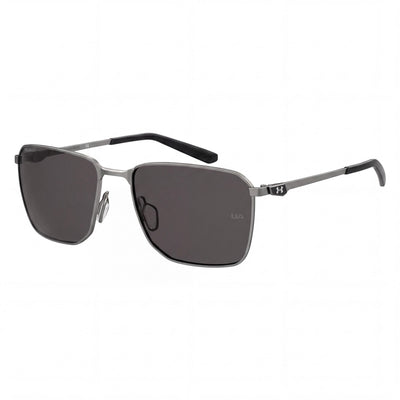Gafas de sol Under Armour Classic para hombre de acero inoxidable y policarbonato con protección UV, color gris rutenio 58-18-140