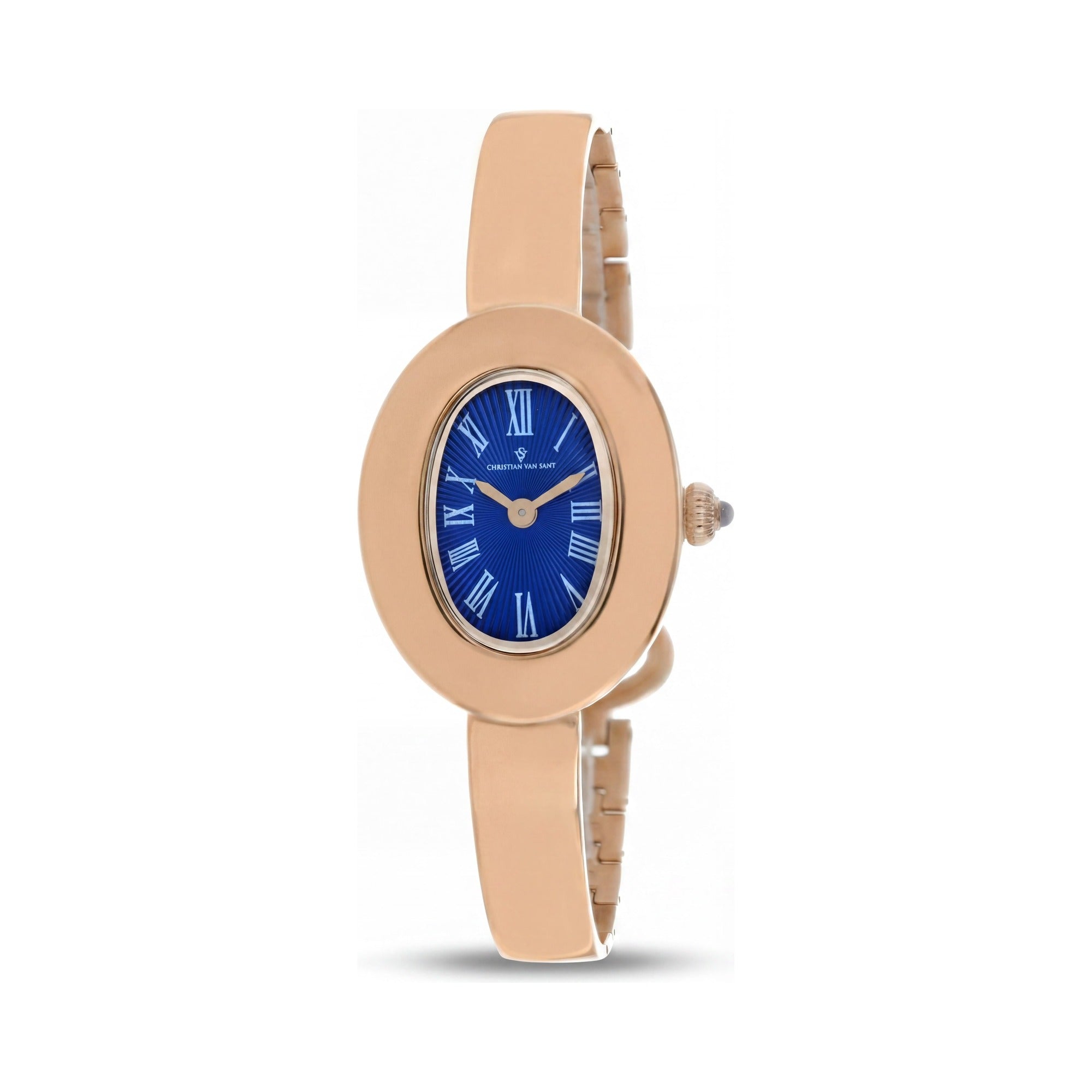 Reloj de cuarzo Christian Van Sant Anora CV4341 para mujer con esfera azul, caja y correa de acero inoxidable, Photo 1