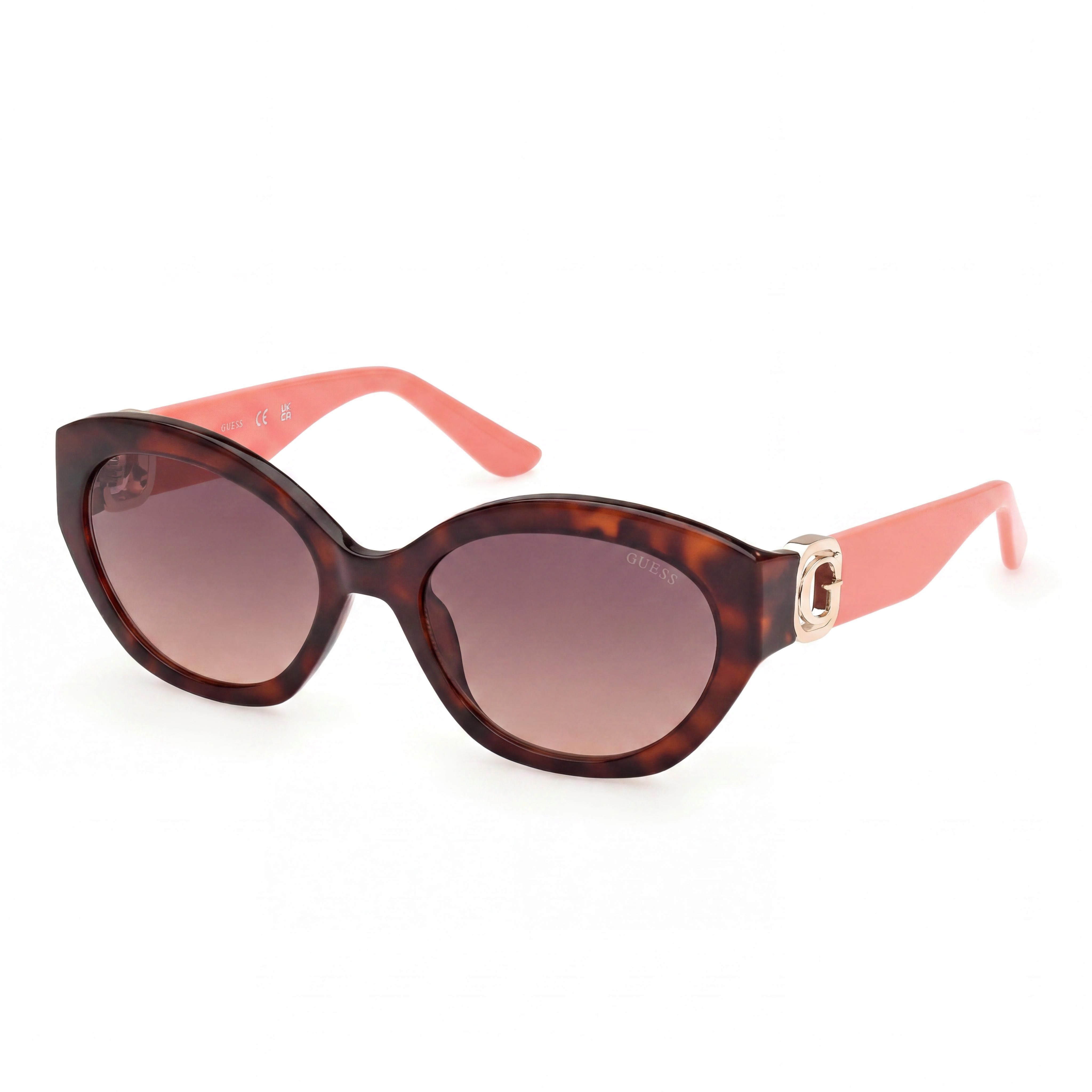 Guess Gu00104 Women's Dark Havana Injected Frame Gradient Brown UV Protection Sunglasses 56mm, Photo 1