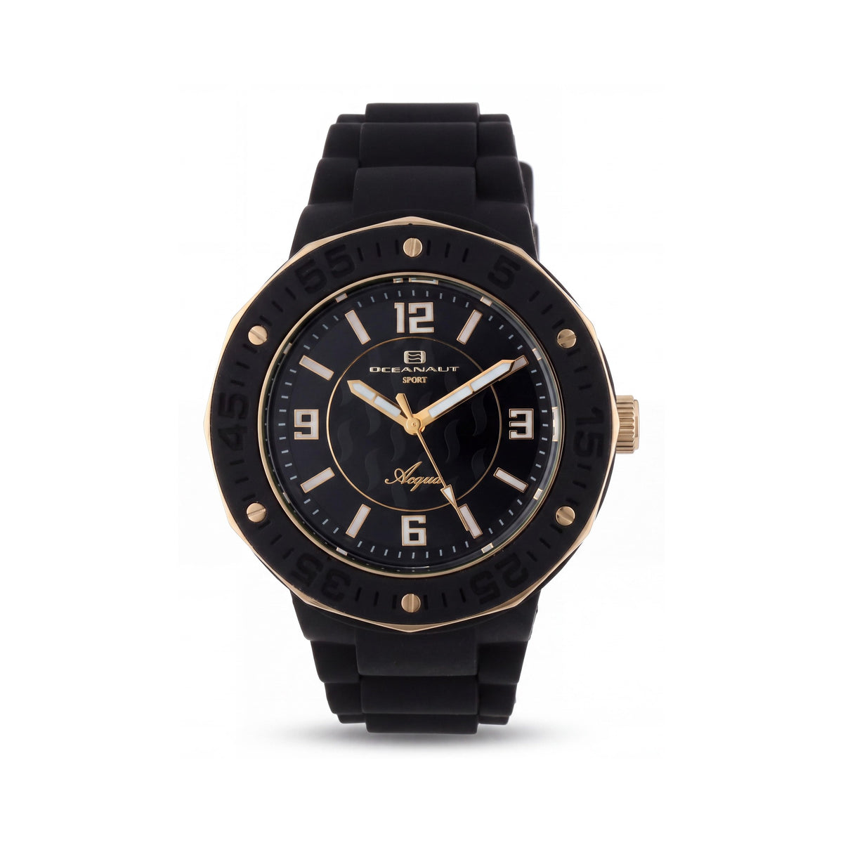 Oceanaut Casual Women's Black Dial Quartz Movement Rubber Strap Watch with Mineral Crystal and 30m Water Resistance, Photo 1