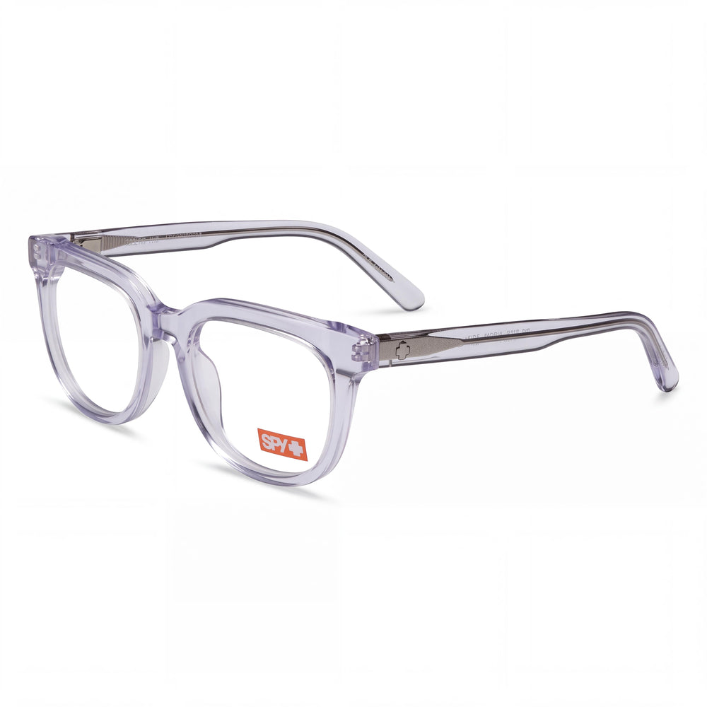 Montura de gafas ópticas Spy Bewilder Optical 53 Crystal unisex multicolor con lentes de demostración transparentes, listas para prescripción