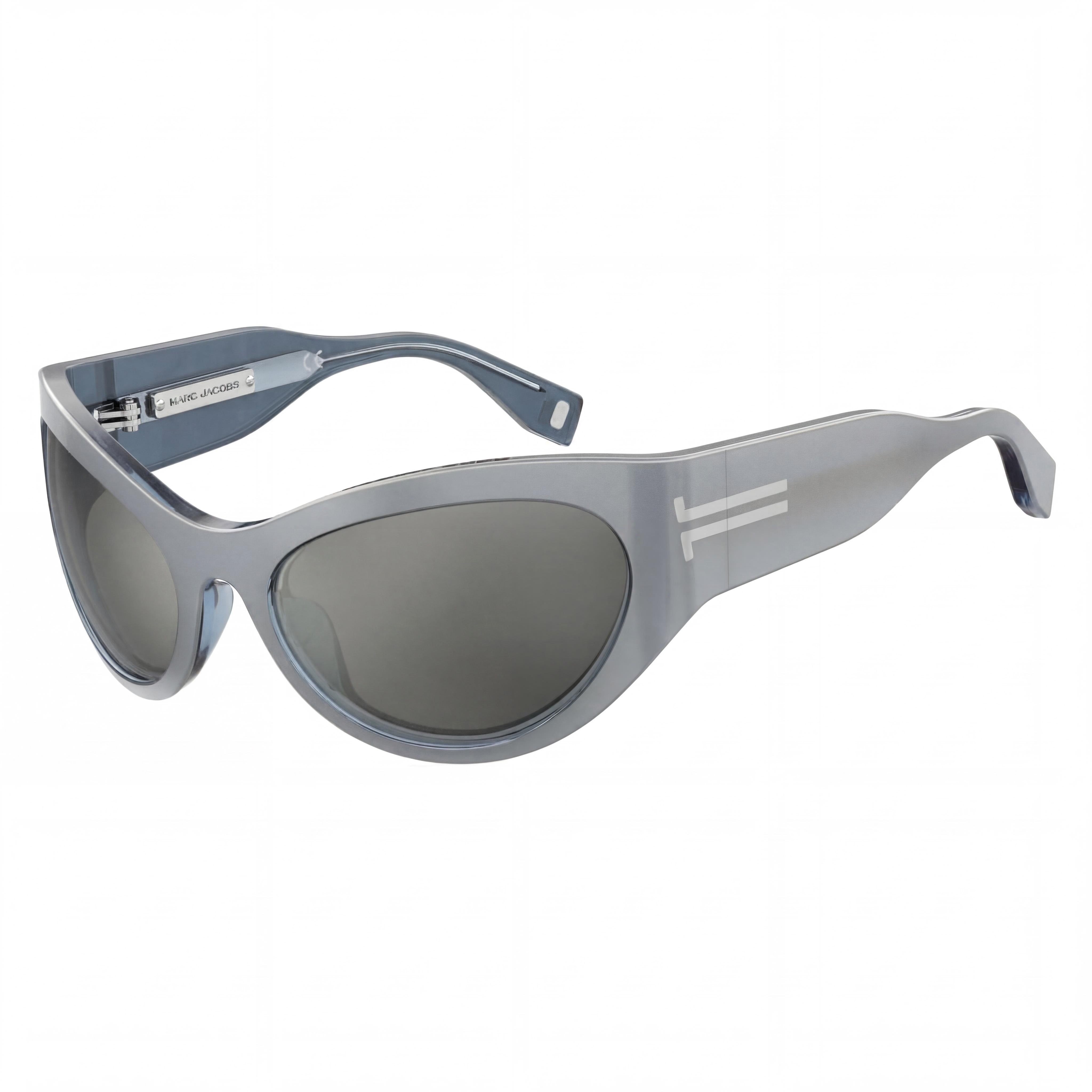 Marc Jacobs Icon (Jar) Sunglasses for Men with Silver Grey Acetate Frame and UV Protection, Lens 61mm, Photo 1