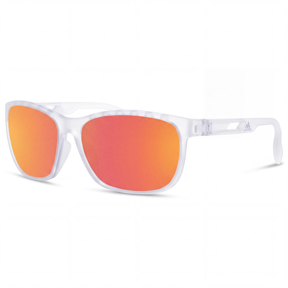 adidas Casual Men's Plastic Crystal Brown Mirror Frame Brown Mirror Lenses UV 400 Sunglasses 62mm
