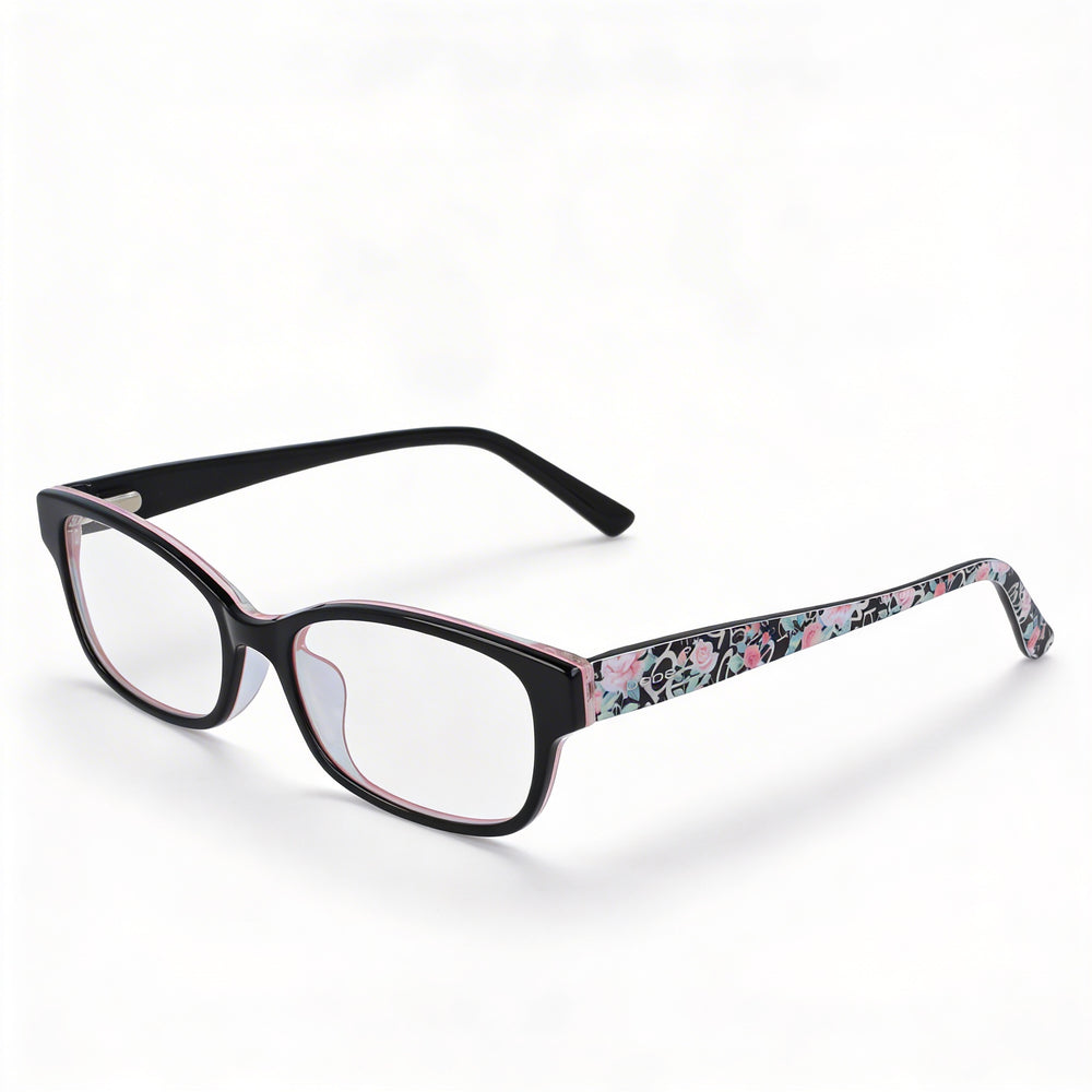 bebe Bb5183 Men's Black Metal Optical Eyeglasses with Clear Polycarbonate Lenses 51mm