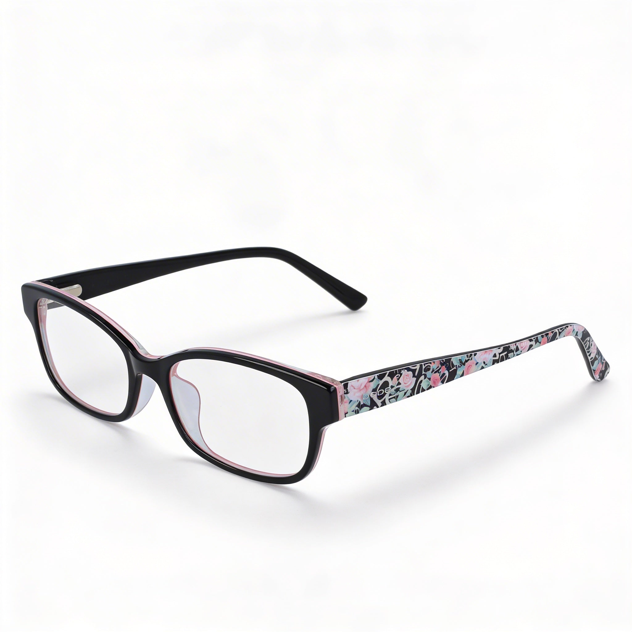 bebe Bb5183 Men's Black Metal Optical Eyeglasses with Clear Polycarbonate Lenses 51mm, Photo 1