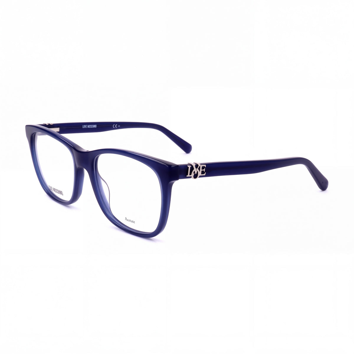 Love Moschino MOL520 Eyewear Women's Multicoloured Acetate Spectacles with Clear Polycarbonate Lenses 52mm, Photo 1