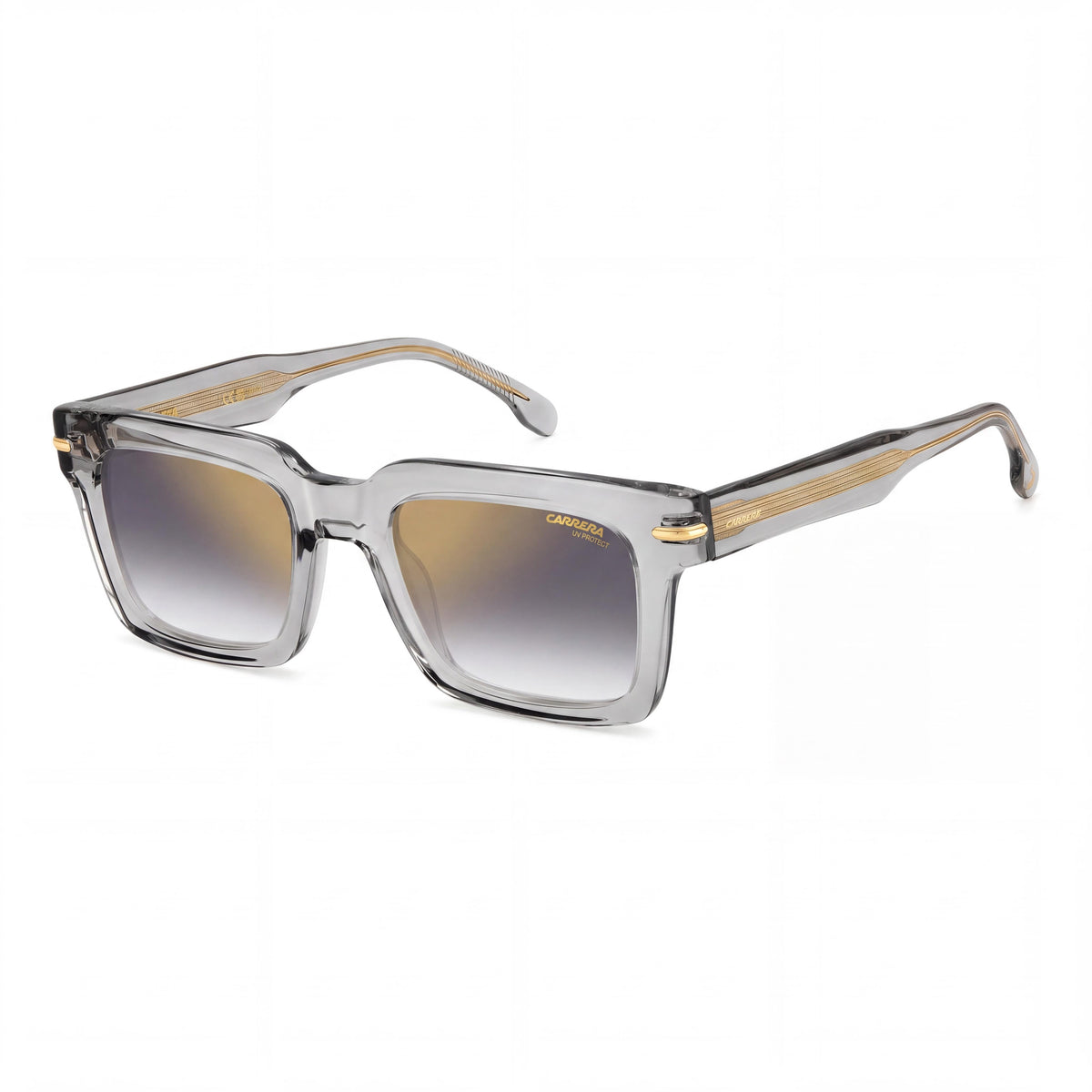 Carrera Carrera 316/S Unisex Acetate Frame UV Protection Grey Shaded Gold Mirrored Sunglasses 52mm, Photo 1