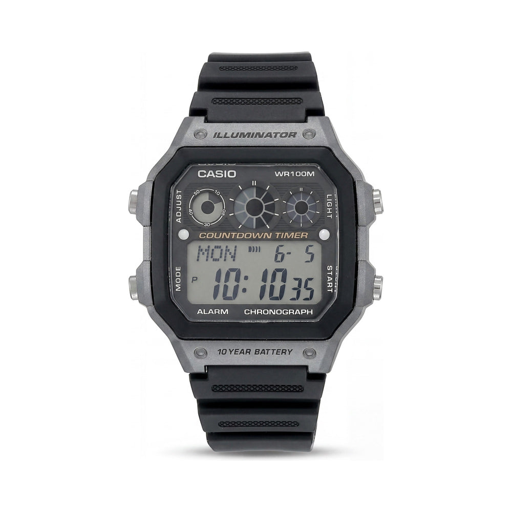 Casio AE1300WH-8A Unisex Black Watch, 45mm