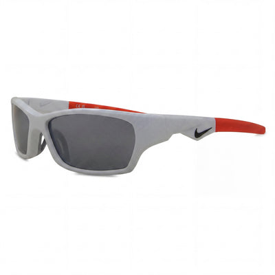 Nike Jolt Dz7378 Unisex Lightweight Alloy Steel UV Protected Sunglasses White Silver Flash 57mm