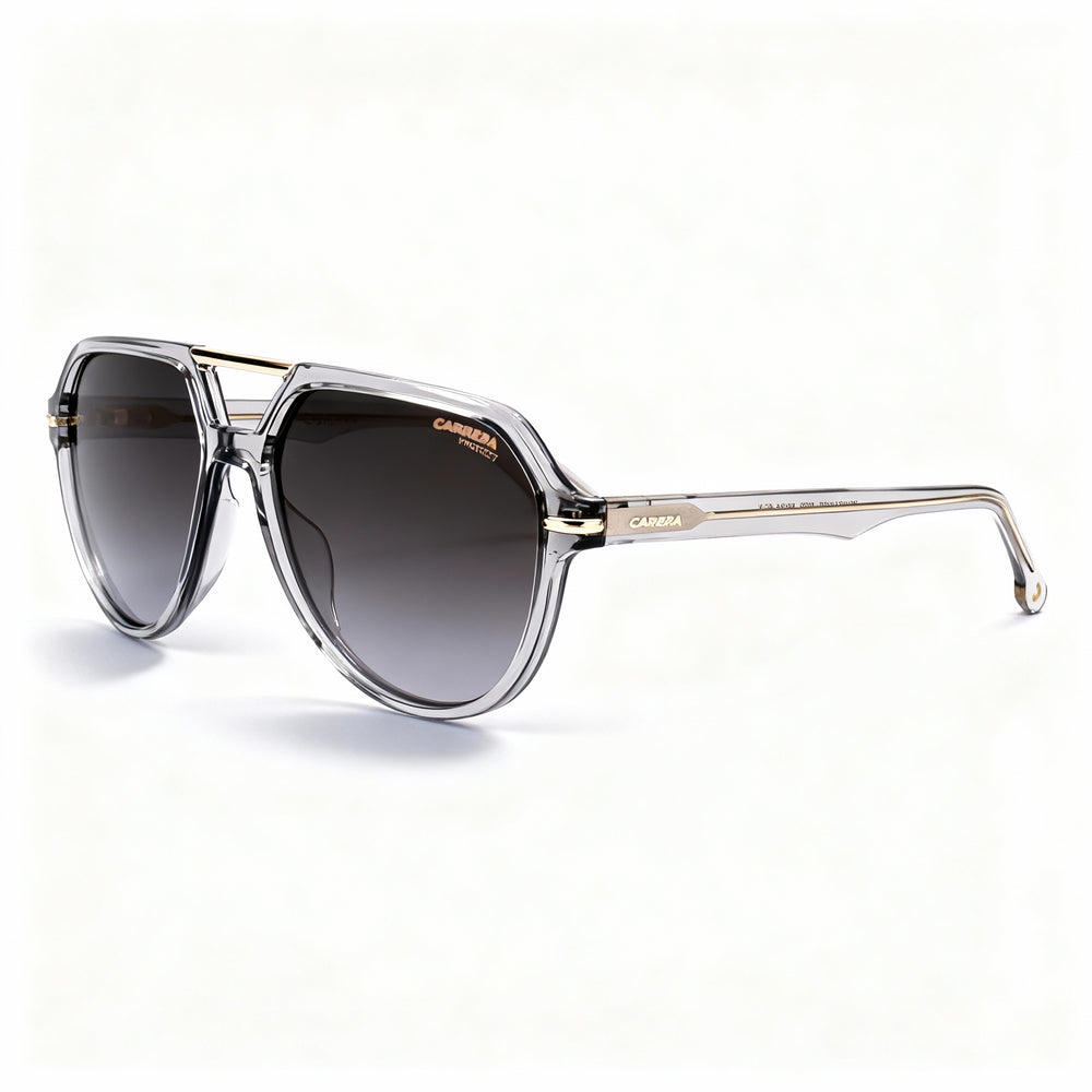 Carrera Men's Signature 315/S Pilot Sunglasses, Grey Polyamide Frame, Grey Shaded Gold Mirror Non-Polarized Lenses, 58mm