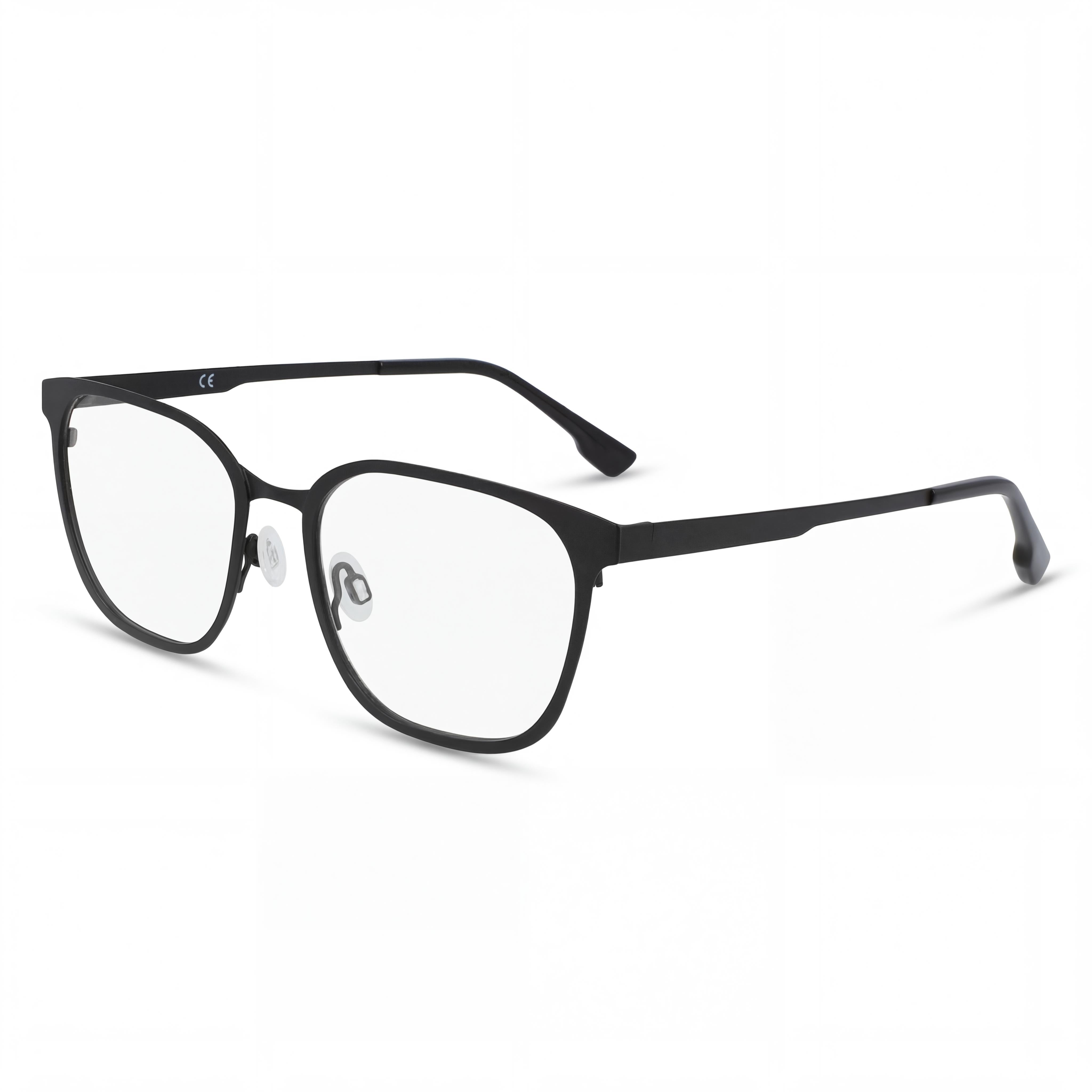 Flexon Flx1005mag-set Men's Metal Eyeglasses Clear Polycarbonate Lenses Matte Black 53-19-145, Photo 1