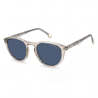 Carrera 277/S Unisex Propionate Transparent Mud Brown Sunglasses, Crystal Nude Blue Non-Polarized UV Protected Lenses 50mm