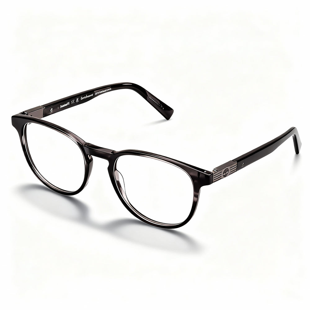 Timberland Modern Men's Grey Acetate Non Polarized Eyeglasses with Transparent Plastic Lenses 50-18-145