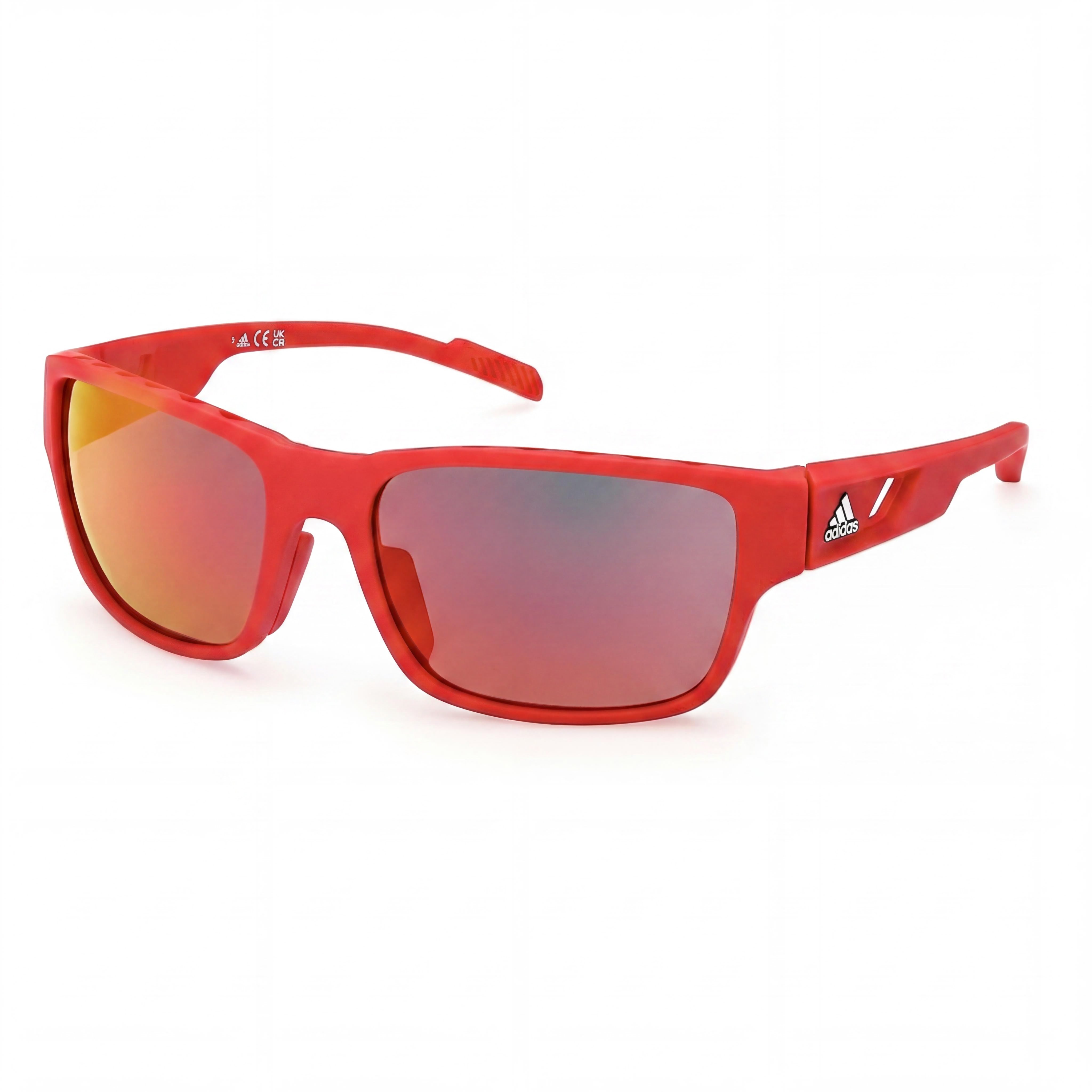 Gafas de sol adidas Comtemporary de plástico no polarizadas con protección UV en rojo brillante para hombre, Photo 1