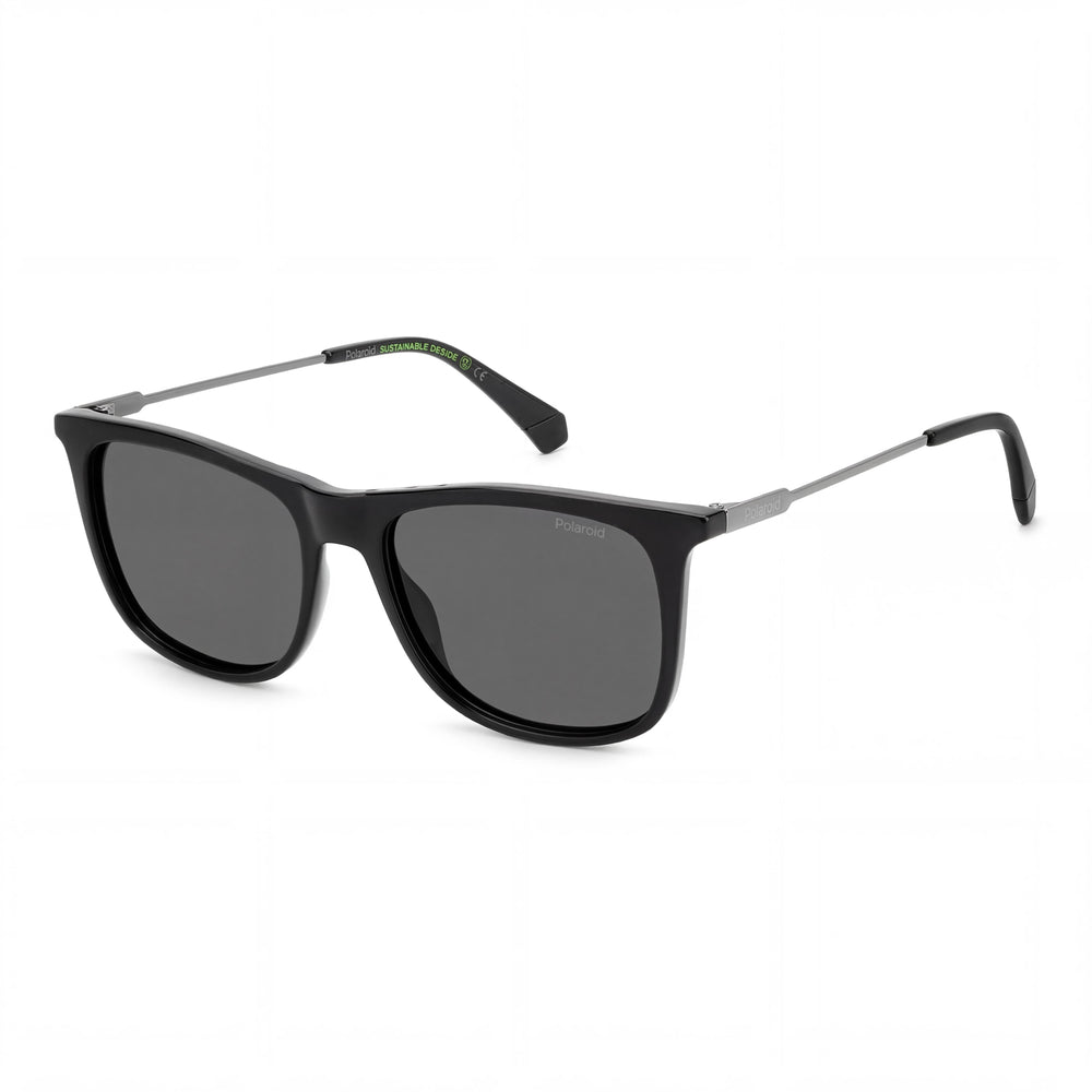 Polaroid Classic Women's Polarized UV 400 ECO CO-POLYESTER Black Grey Frame Grey Lens 55mm