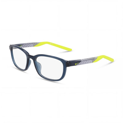 Gafas Nike Classic unisex, montura de acetato Armory Navy, lentes de policarbonato, 53 mm de ancho de lente