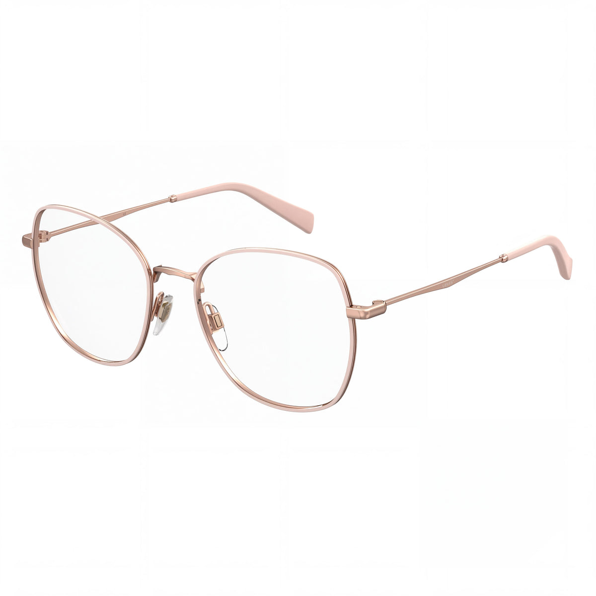 Gafas graduadas Levi's Lv 5023 de metal rosa para mujer - Tamaño 52 mm lente, 18 mm puente, 145 mm patilla, Photo 1