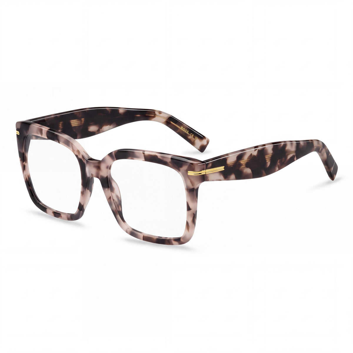 Gafas de sol HUGO BOSS BLACK 1733 para mujer, montura de plástico color Habana rosa clásico, lentes de policarbonato no polarizadas, 53 mm, Photo 1