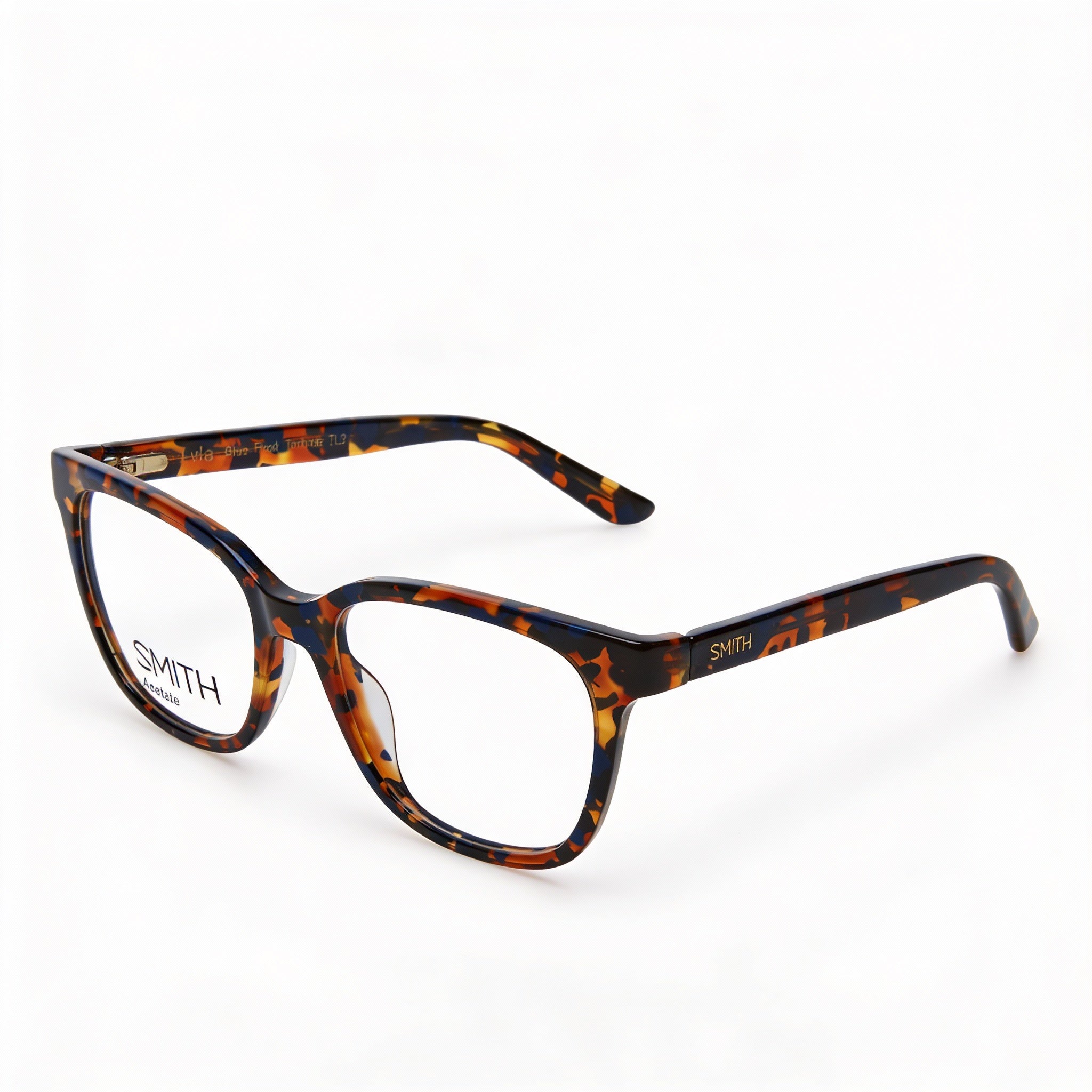 Gafas de sol Smith Modern para mujer, montura de acetato azul habana con lentes transparentes, 51 mm, Photo 1