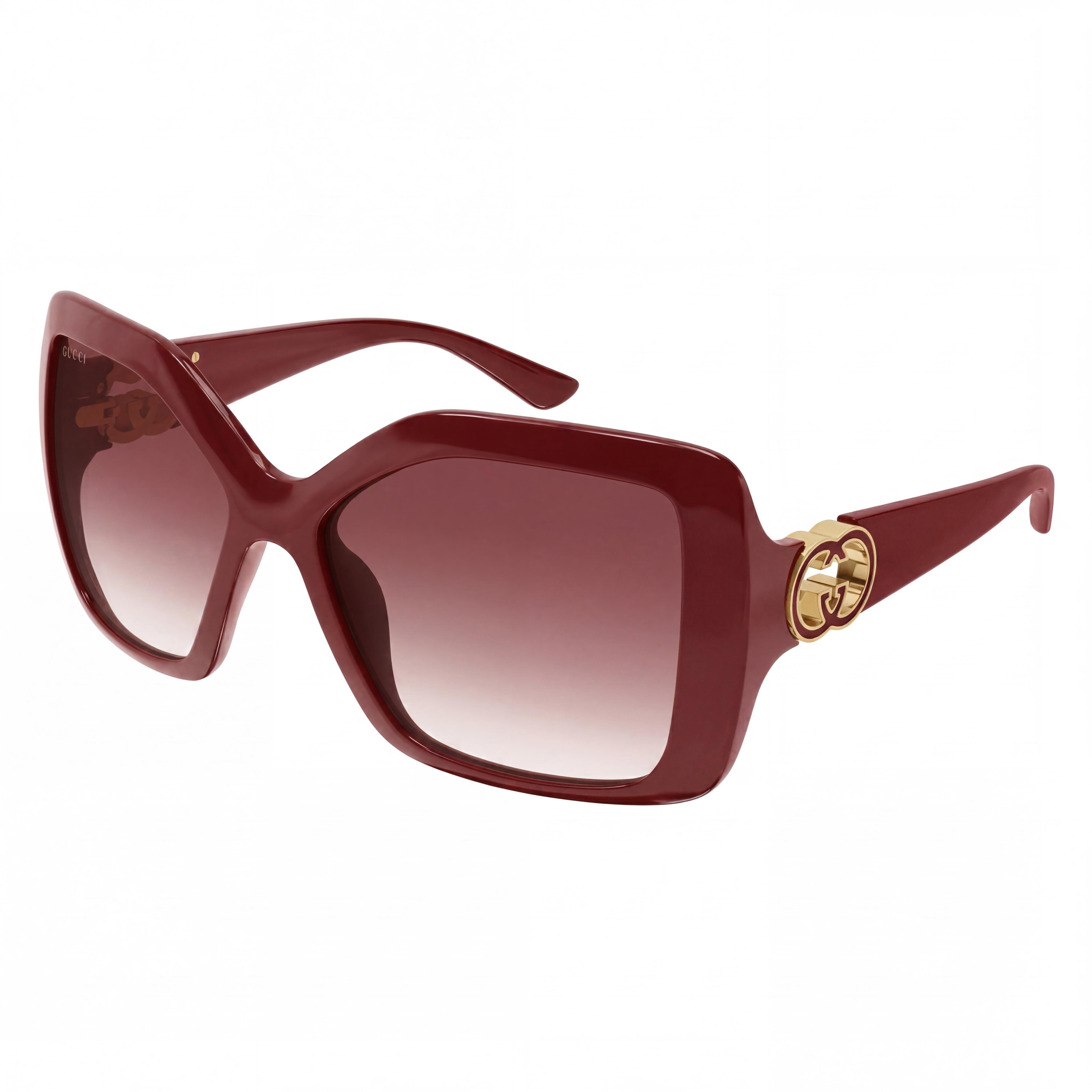 Gucci Modern GG2015S-002 Unisex Black Frame Black Lens Sunglasses, 18mm Bridge, 145mm Temple, Photo 1