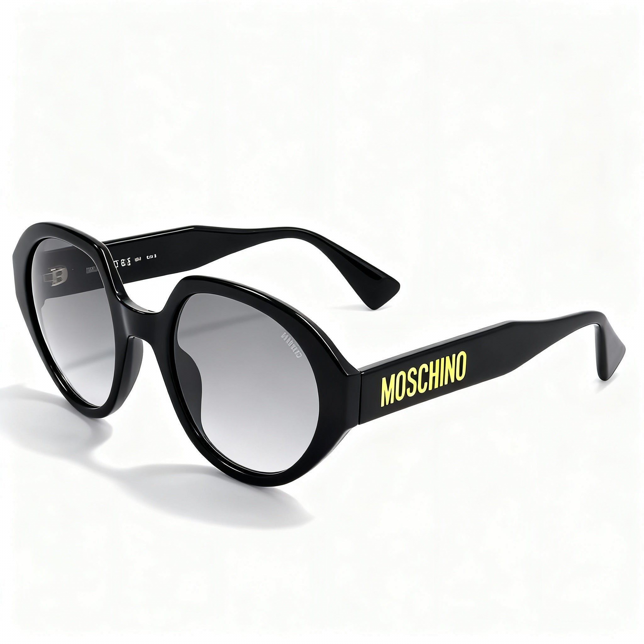 Moschino Mos126/S Women's Black Acetate Frame Non-Polarized Gradient Dark Grey Shaded Sunglasses 53-22-140