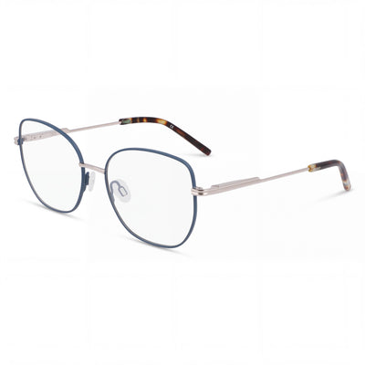 DKNY DK1034 Women's Casual Style Teal/Silver Metal Frame Non-Polarized Polycarbonate Sunglasses, 51mm Lens Width