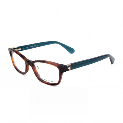kate spade new york Modern Women's Eyeglasses with Havana Acetate Frame and Polycarbonate Lens 50mm
