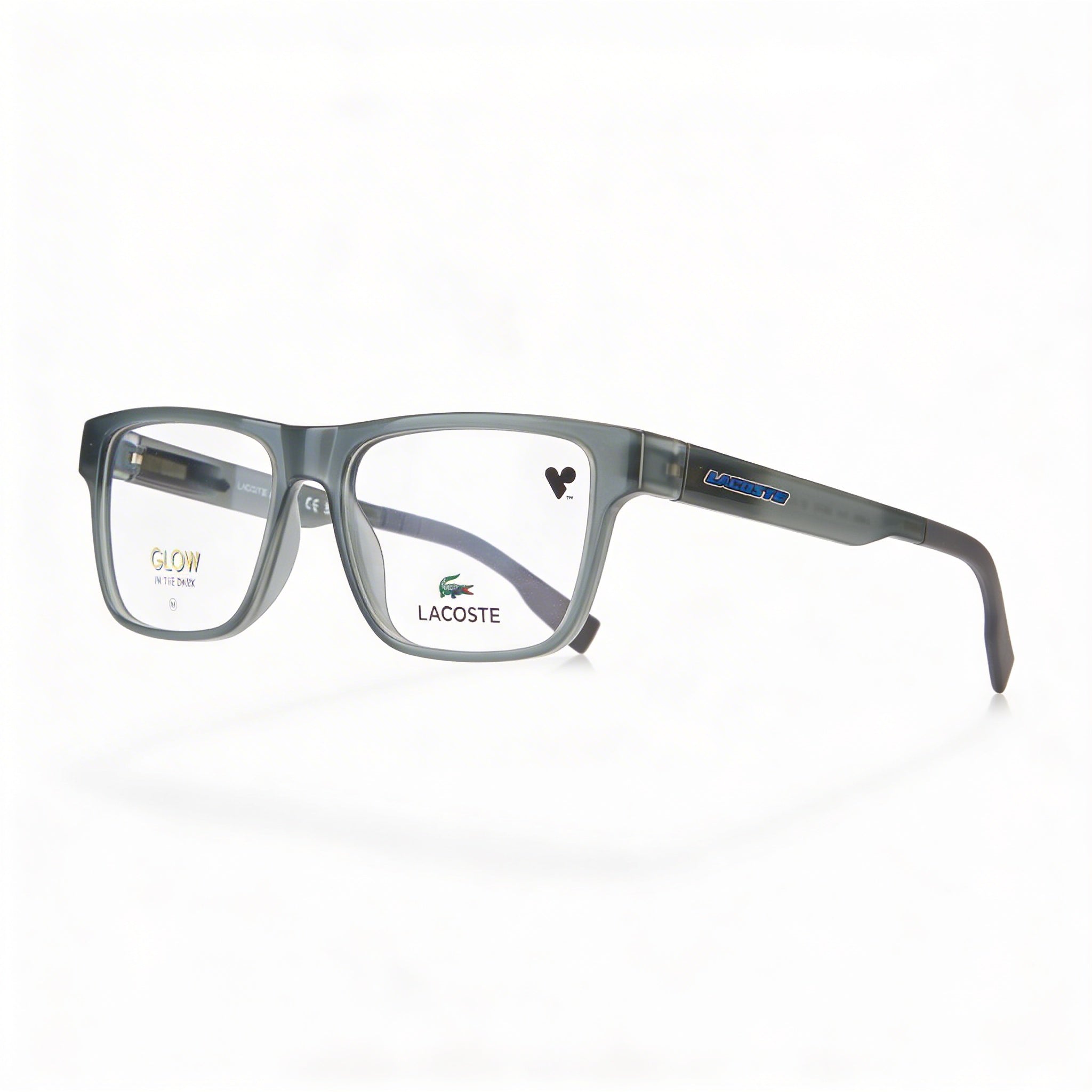 Lacoste L3655 Women's Modern Modified Rectangle Style Iniettato Frame Eyewear, Grey Lumi, 49mm Lens, Photo 1