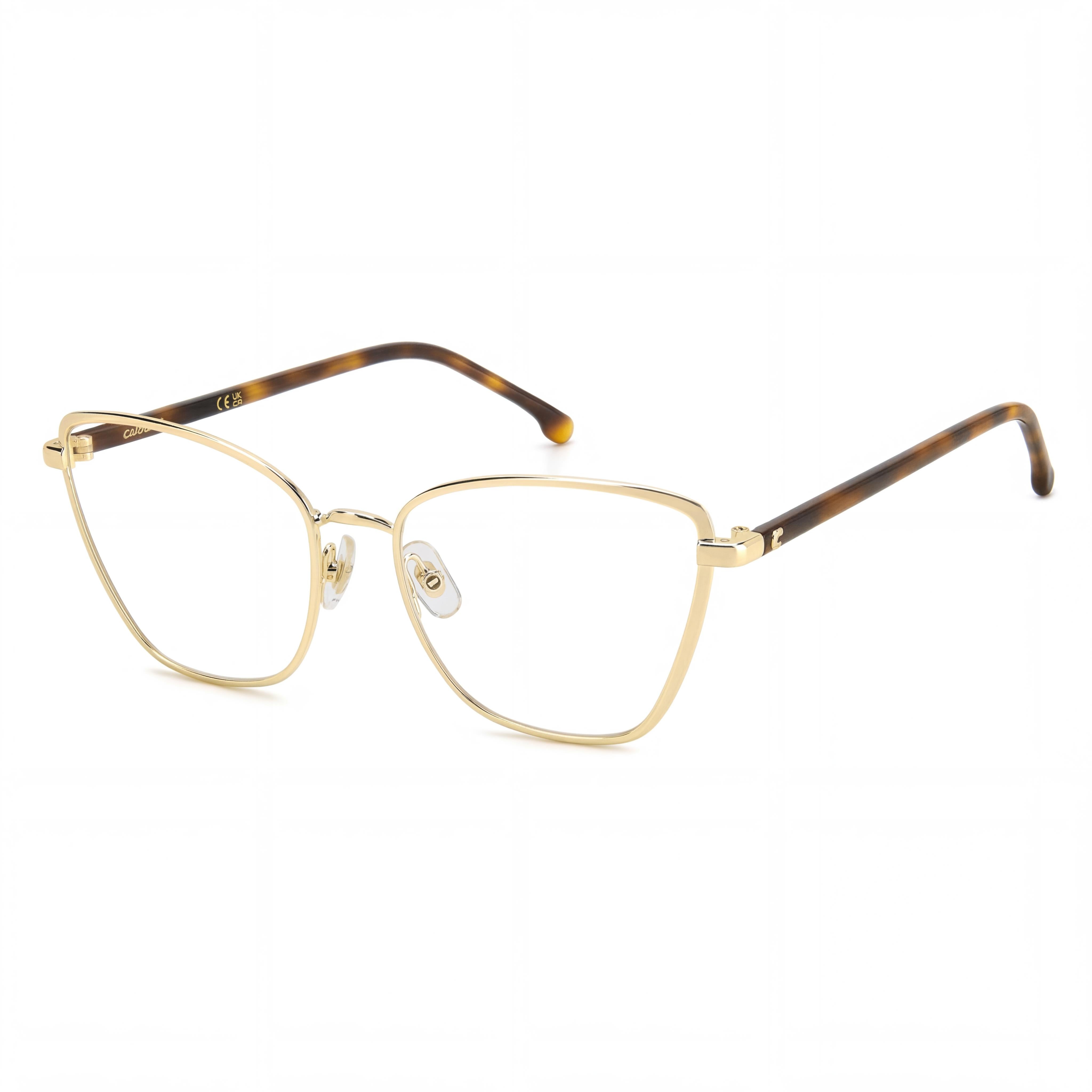 Montura óptica Carrera 3039 para mujer, de metal dorado claro, para lentes graduadas, lente de 54 mm, puente de 140 mm, patilla de 17 mm., Photo 1