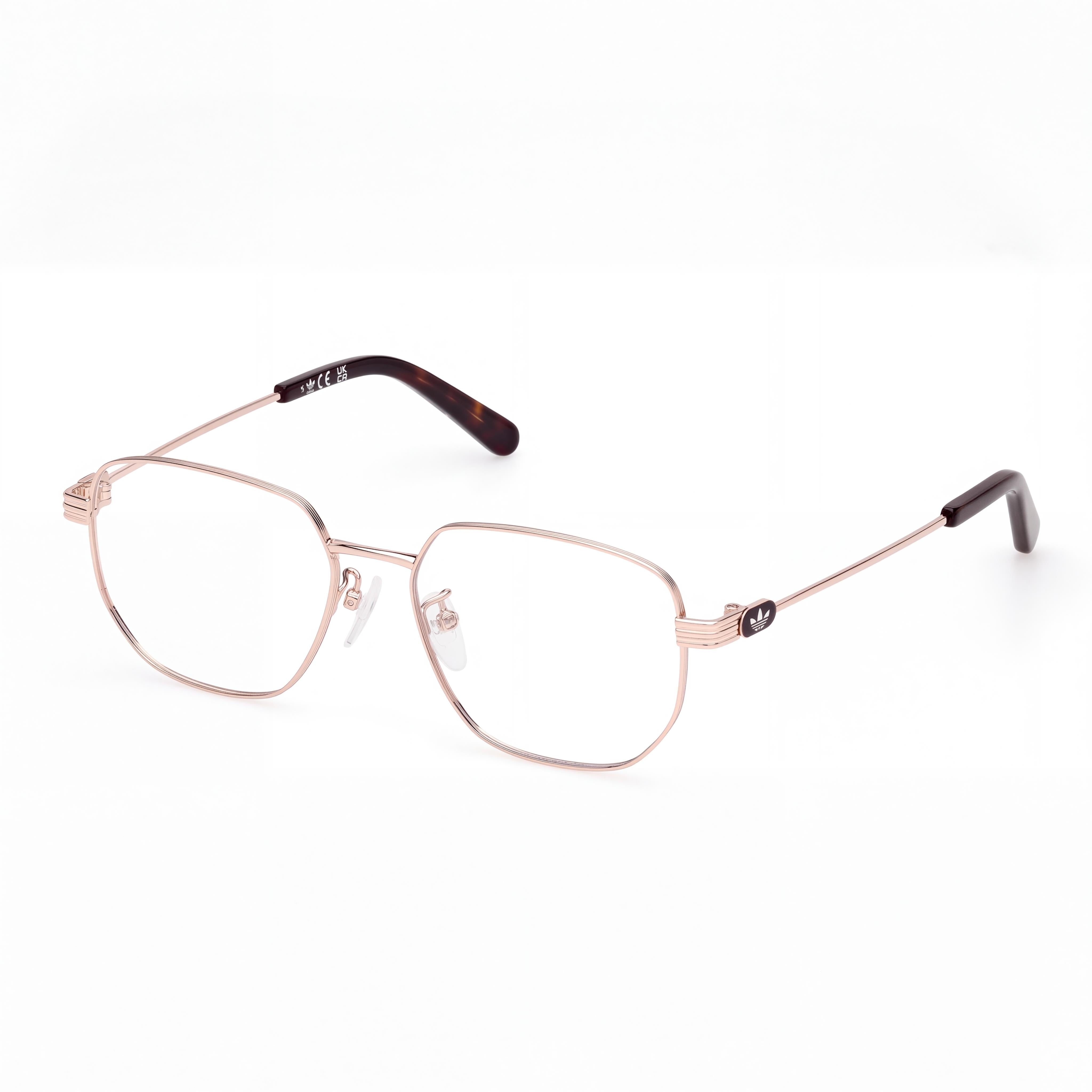 adidas Originals Or5112-d Unisex Metal Frame Eyeglasses in Rose Gold, with Polycarbonate Lenses, Size 52, Photo 1
