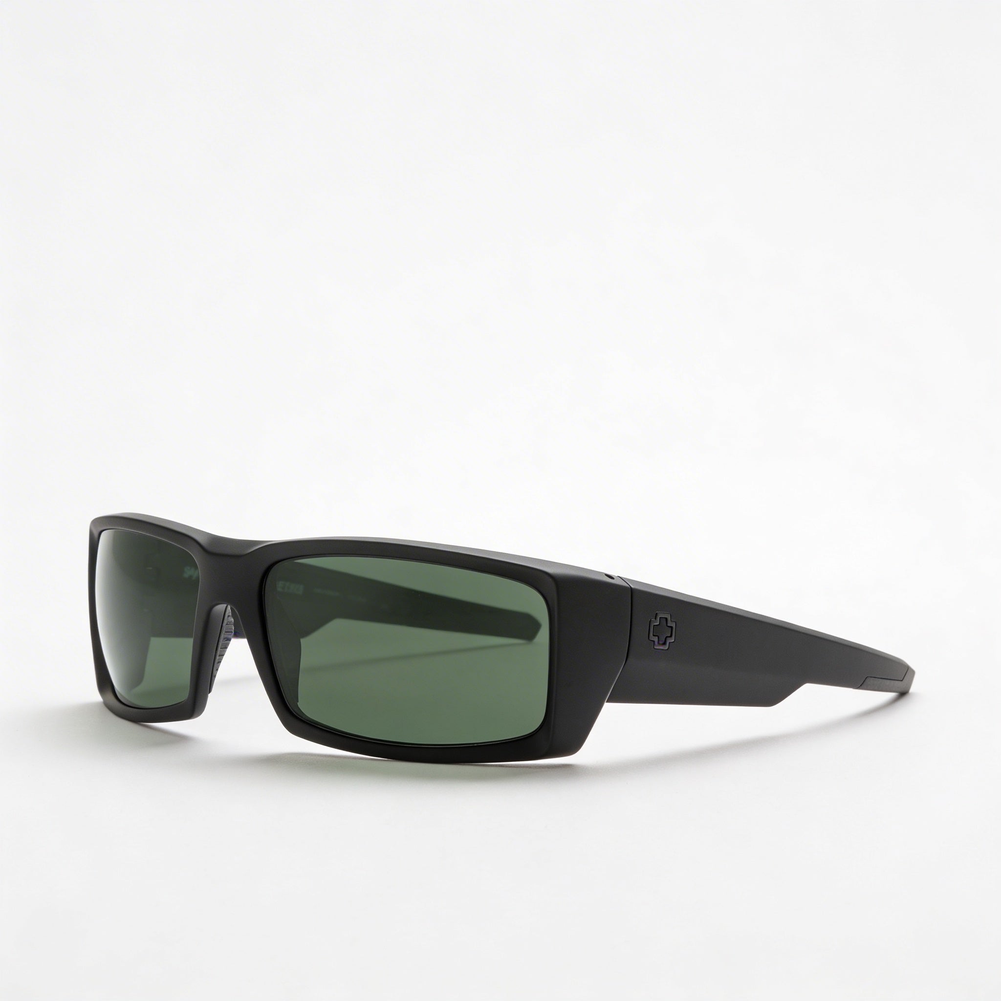 Spy General Women's Lightweight Polarized 100% UV Sunglasses Soft Matte Black Happy Gray Green Polar 60mm, Photo 1