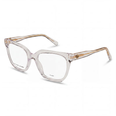 Marc Jacobs Modern Women's Eyewear, Crafted with a Crystal Acetate Frame and Crystal Polycarbonate Lenses, 52mm