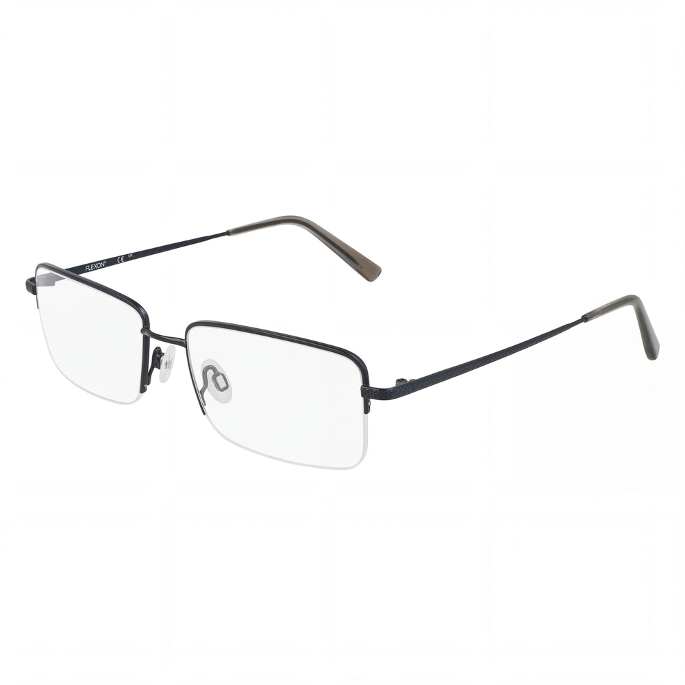 Gafas de hombre Flexon H6073 con montura azul marino satinado y lentes compuestas multicolor 2-18-150