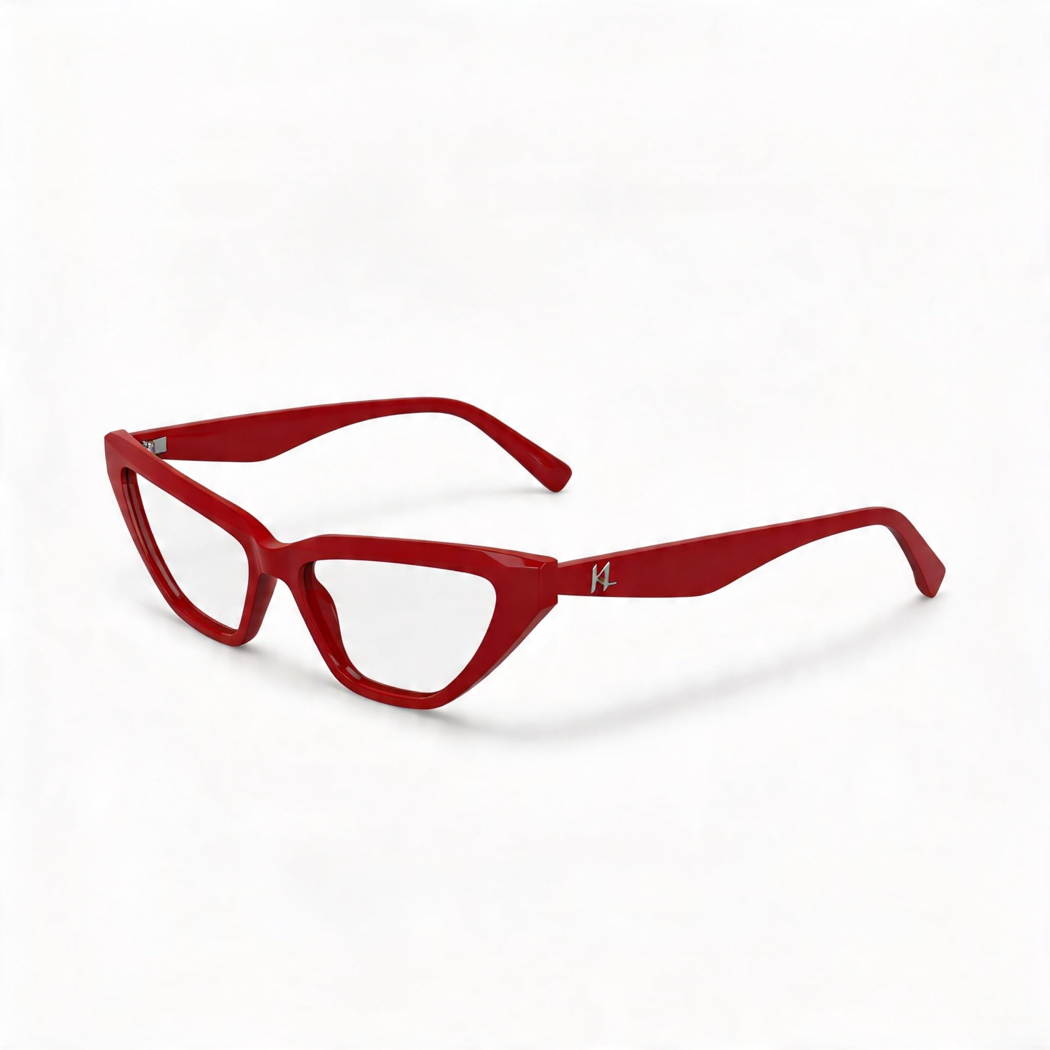 KARL LAGERFELD Kl6175 Women's Red Acetate Optical Frames with Transparent Polycarbonate Lenses - Size 53-16-140, Photo 1