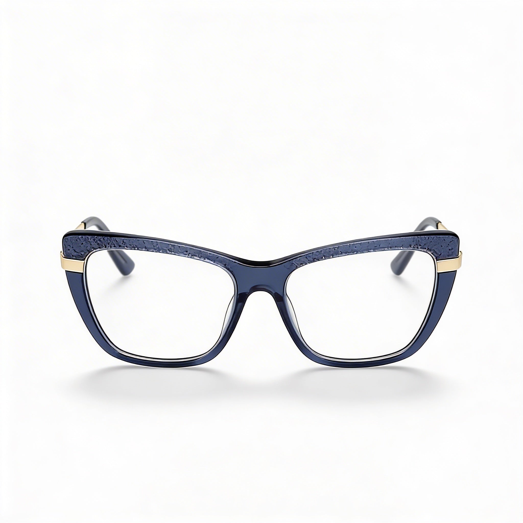 Gafas Guess Gu50246 para mujer con montura de plástico azul brillante, sin cristales, ancho de lente 50 mm, puente 16 mm, patilla 140 mm, Photo 1