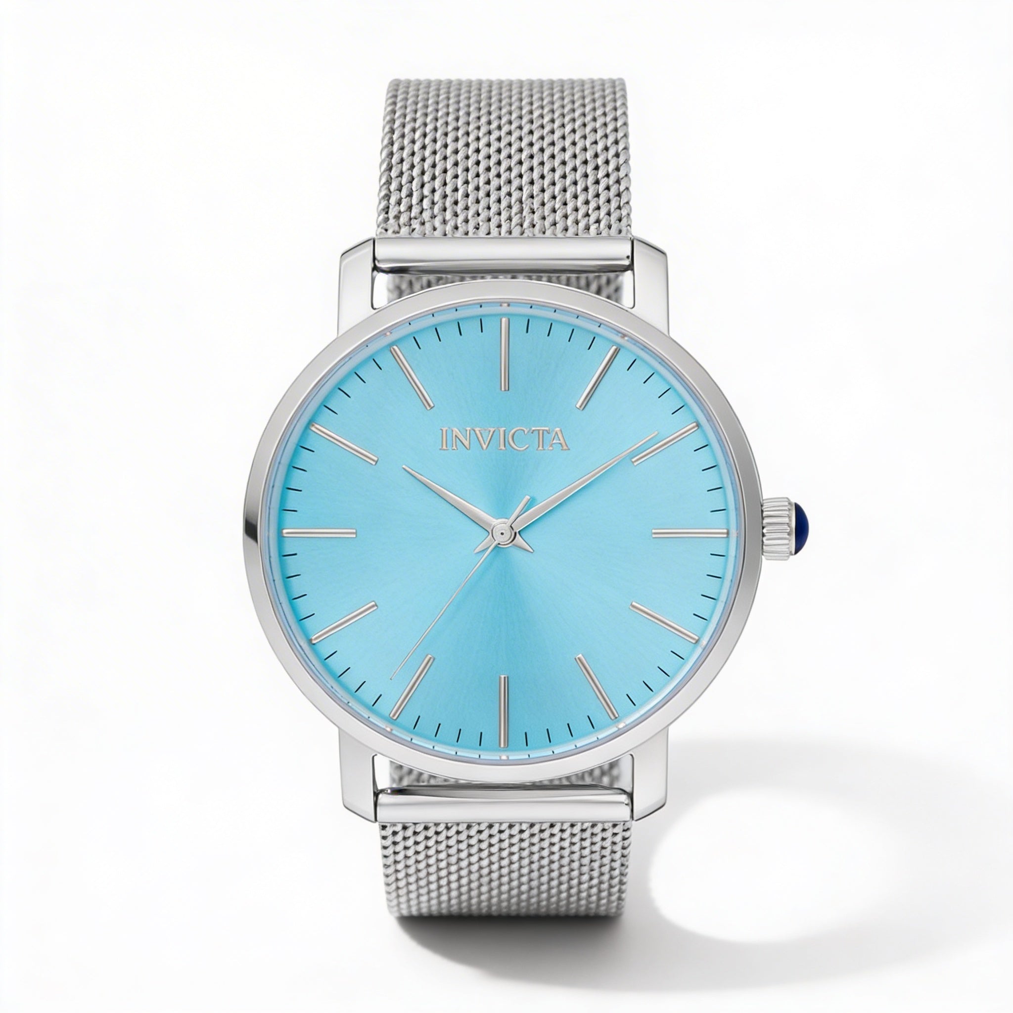 Invicta Angel Contemporary Women's Silver Case Blue Dial Analog Watch 38mm, Photo 1