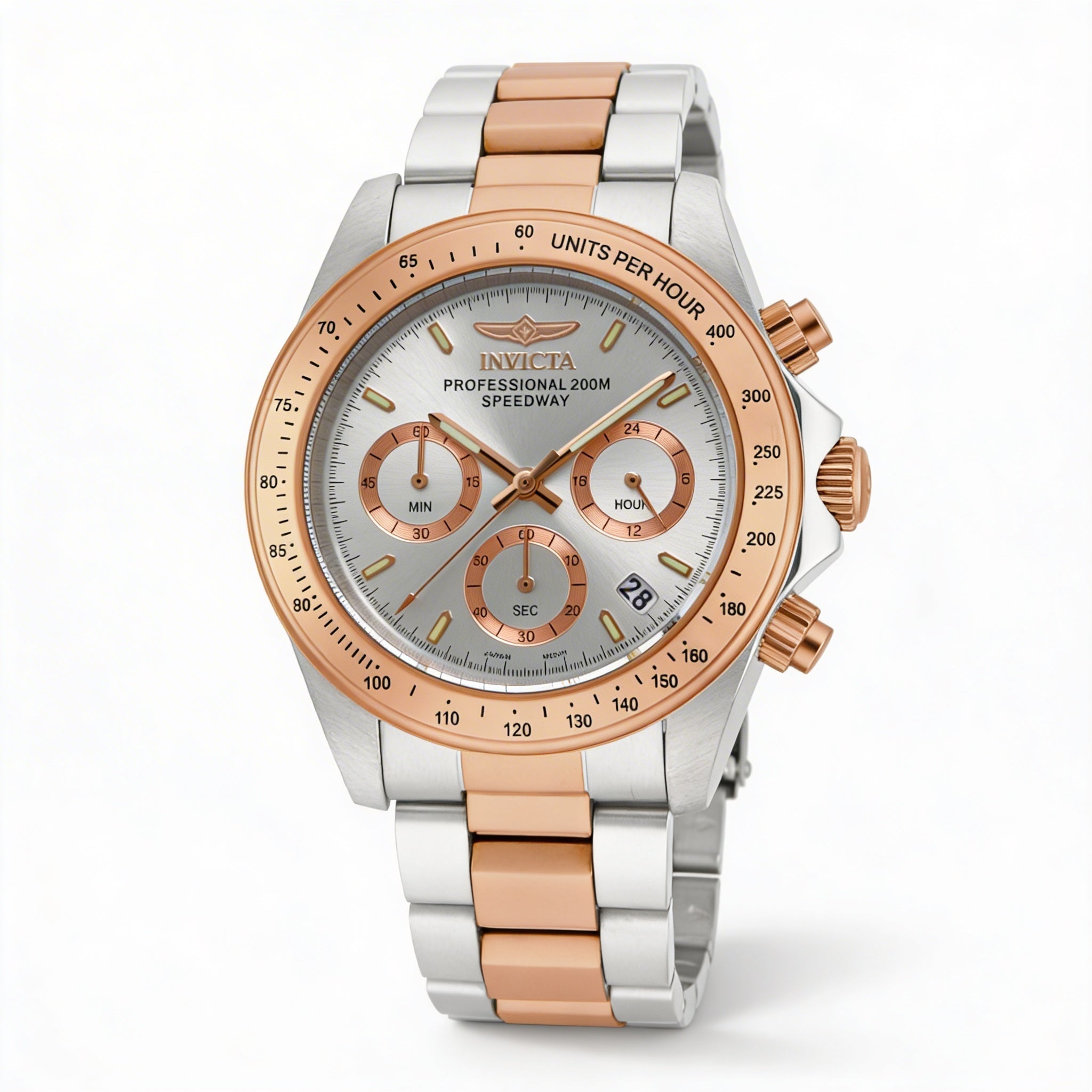 Invicta Speedway 17030 Unisex Chronograph, 39mm Silver Dial, Stainless Steel, 20 ATM Water Resistant, Photo 1