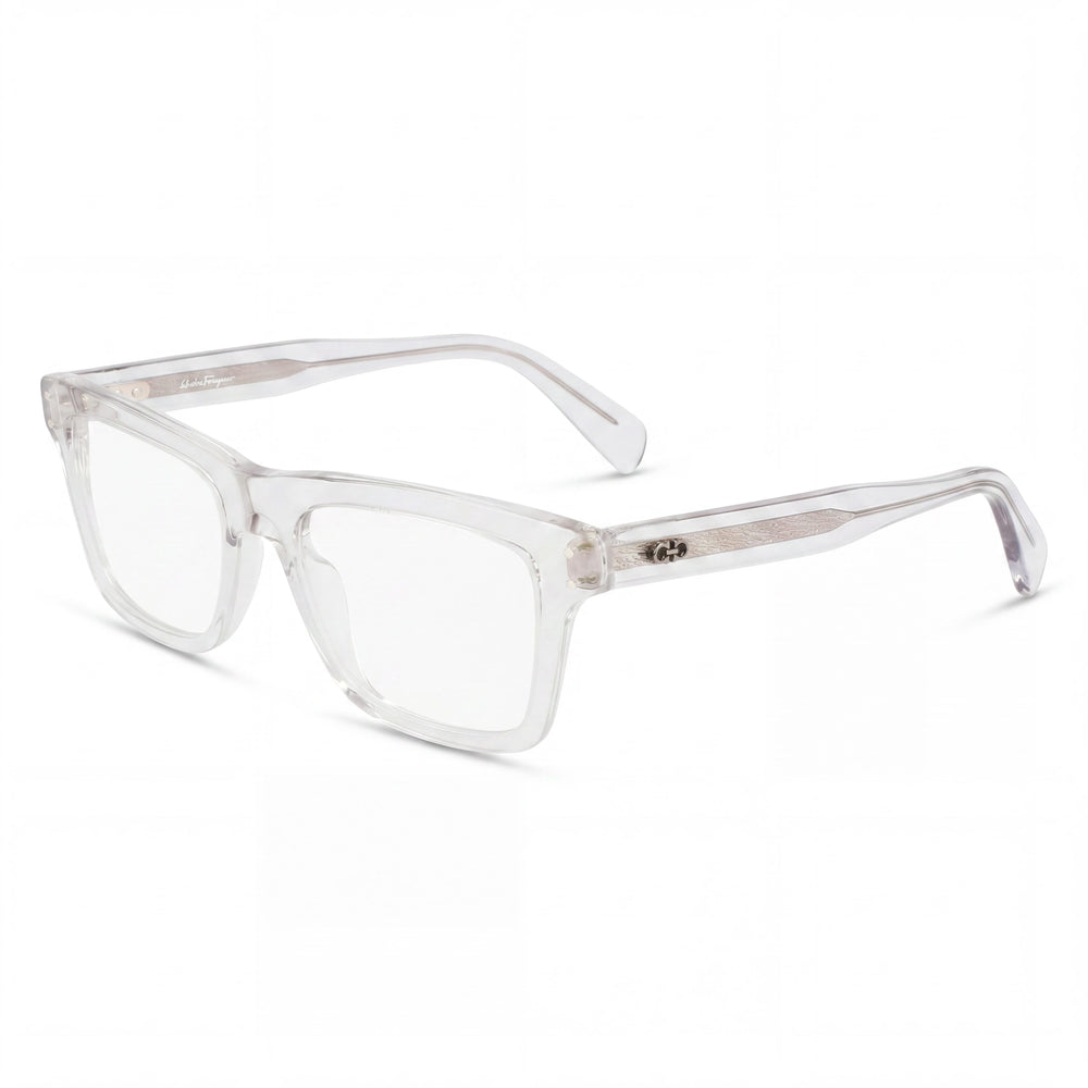 Salvatore Ferragamo SF2923 Gafas de Mujer de Plástico Cuadradas Modernas Gris Claro Cristal sin Polarizar 53mm