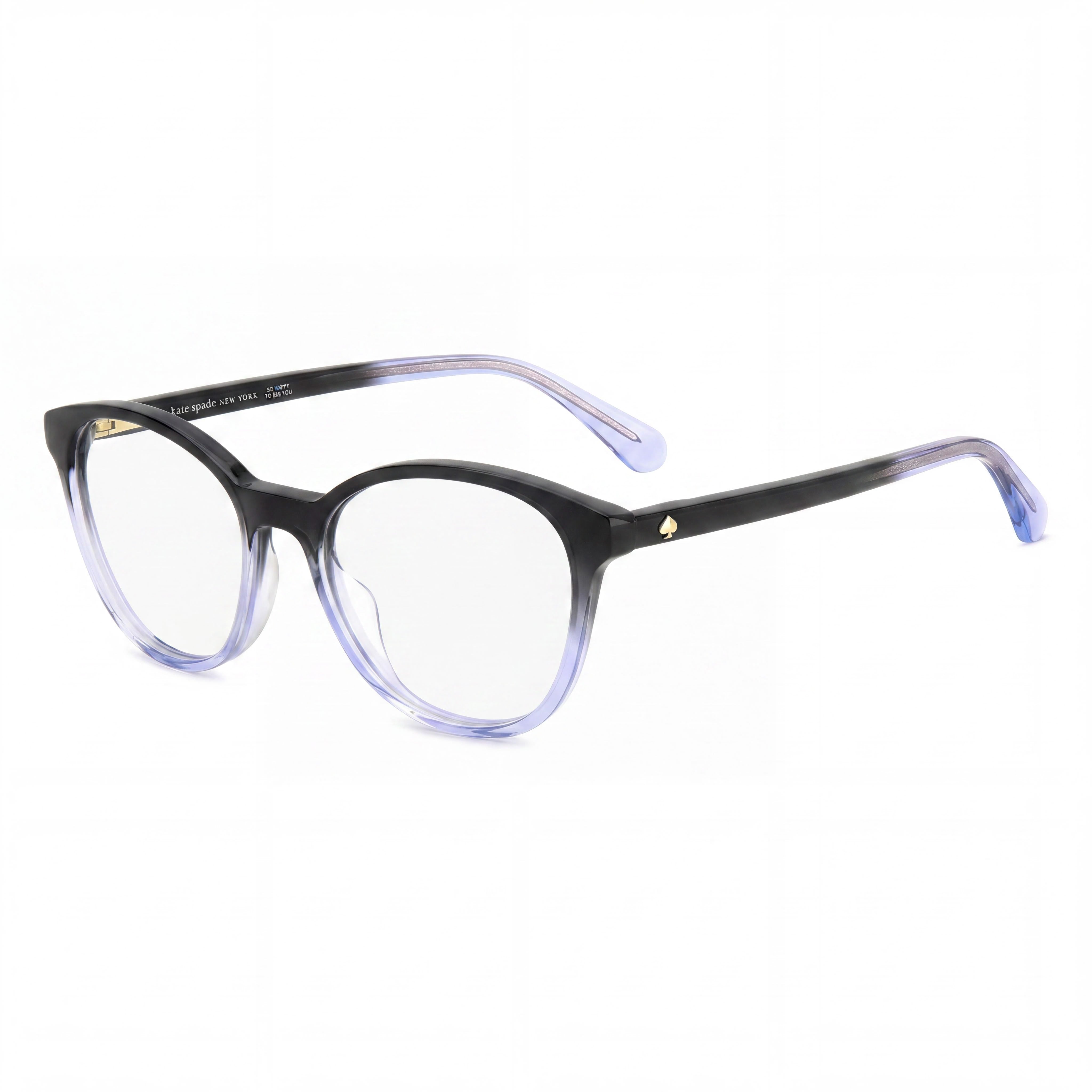 kate spade new york Classic Women's Black Blue ECO ACETATE Frame Eyeglasses 50mm, Photo 1