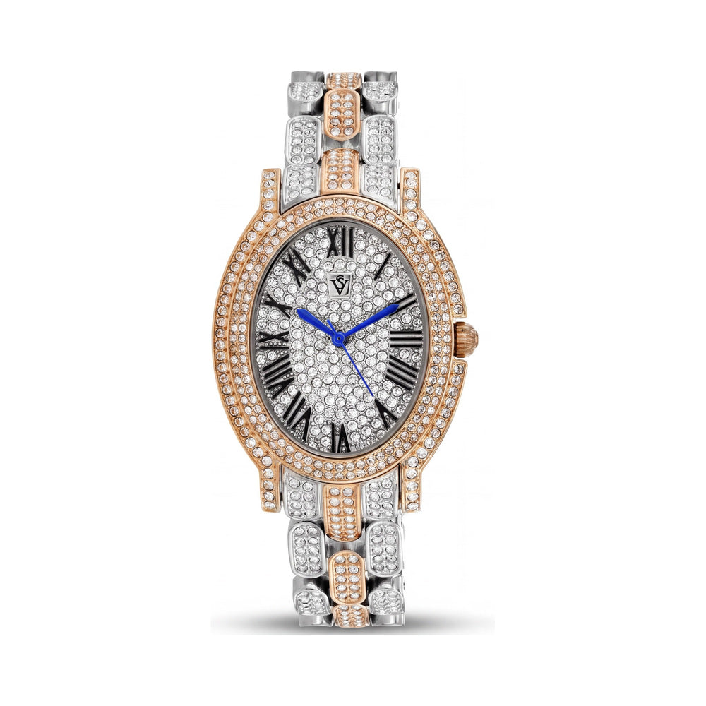 Reloj de pulsera Christian Van Sant CV7234 para mujer, cronógrafo, de acero inoxidable plateado