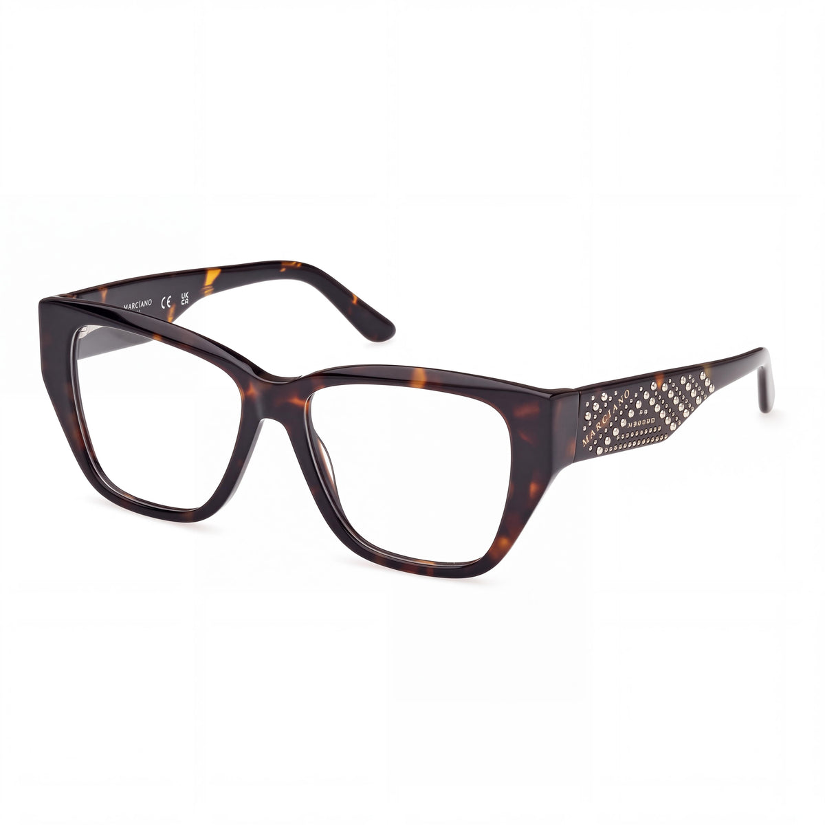 Gafas GUESS by Marciano Gm50019 para mujer con montura de plástico habana oscuro y lentes no graduadas 52/15/140, Photo 1