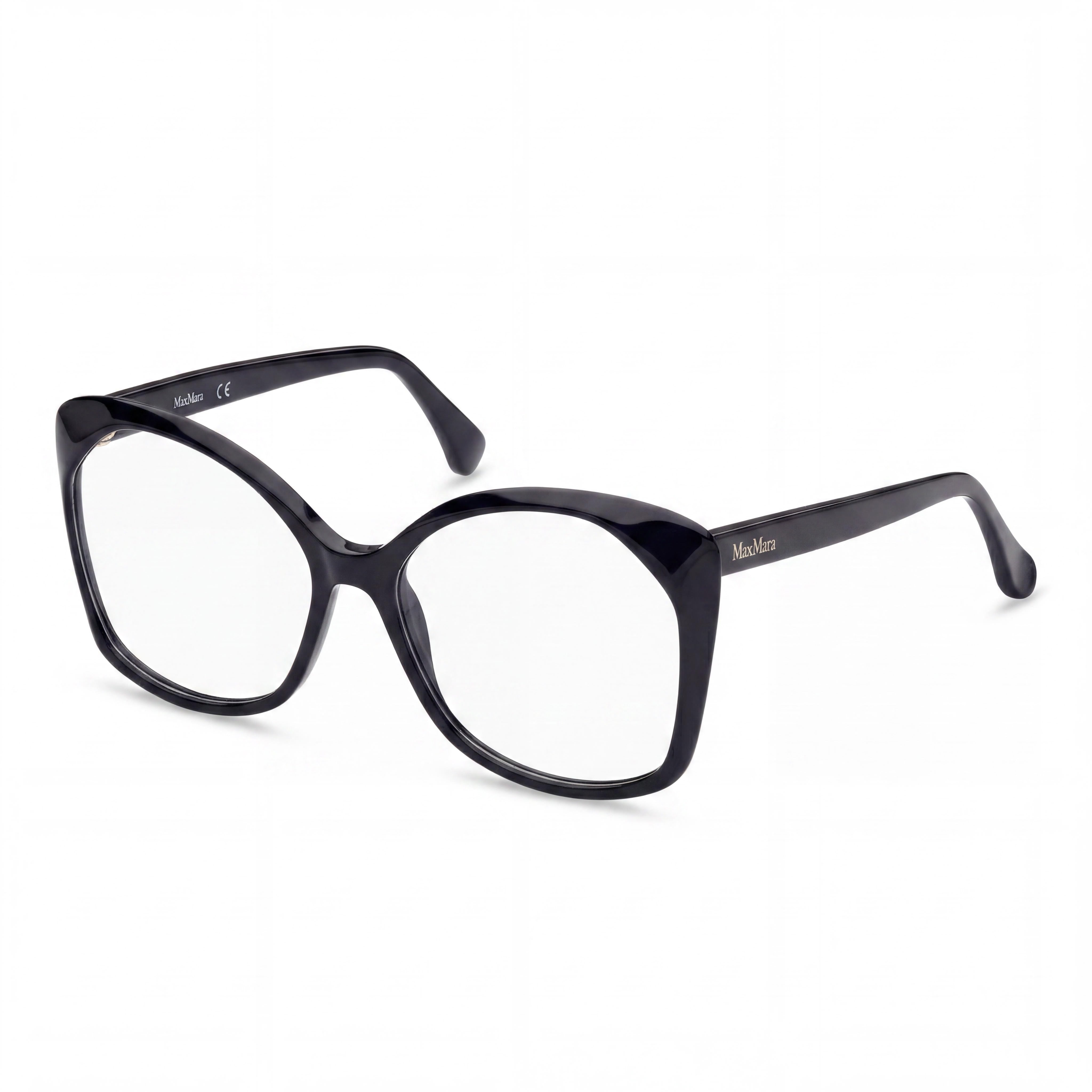 MaxMara Mm5029 Unisex Black Pantographed Plastic Optical Eyewear Frame 57mm, Photo 1