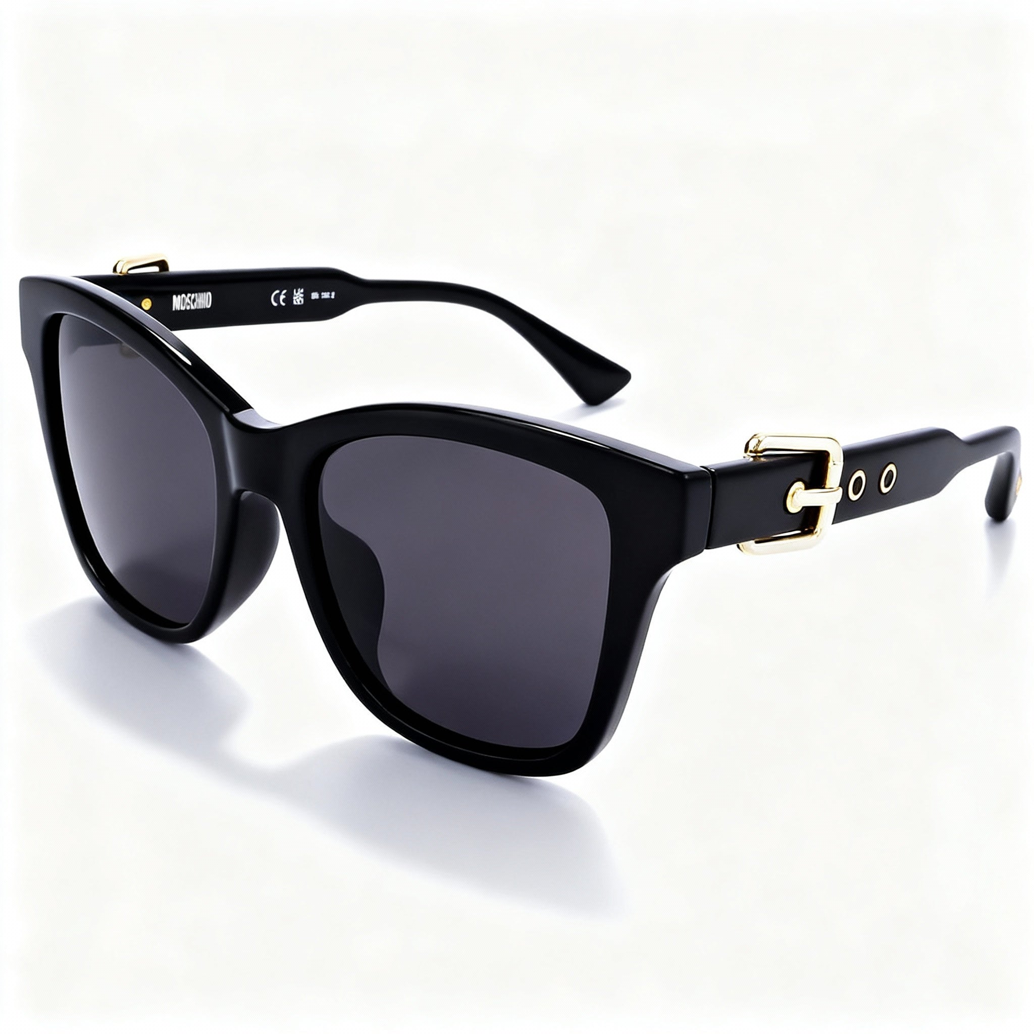 Moschino Casual Black Injected Cellulose Propionate Women's Non-Polarized UV Protected Sunglasses 55-18-140