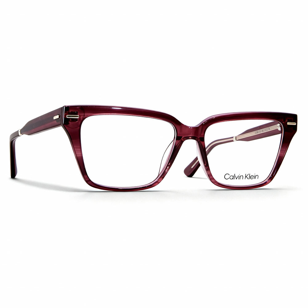 Calvin Klein Ck22539 Burgundy Havana Unisex Plastic Square Eyeglasses, Size 54-16-140