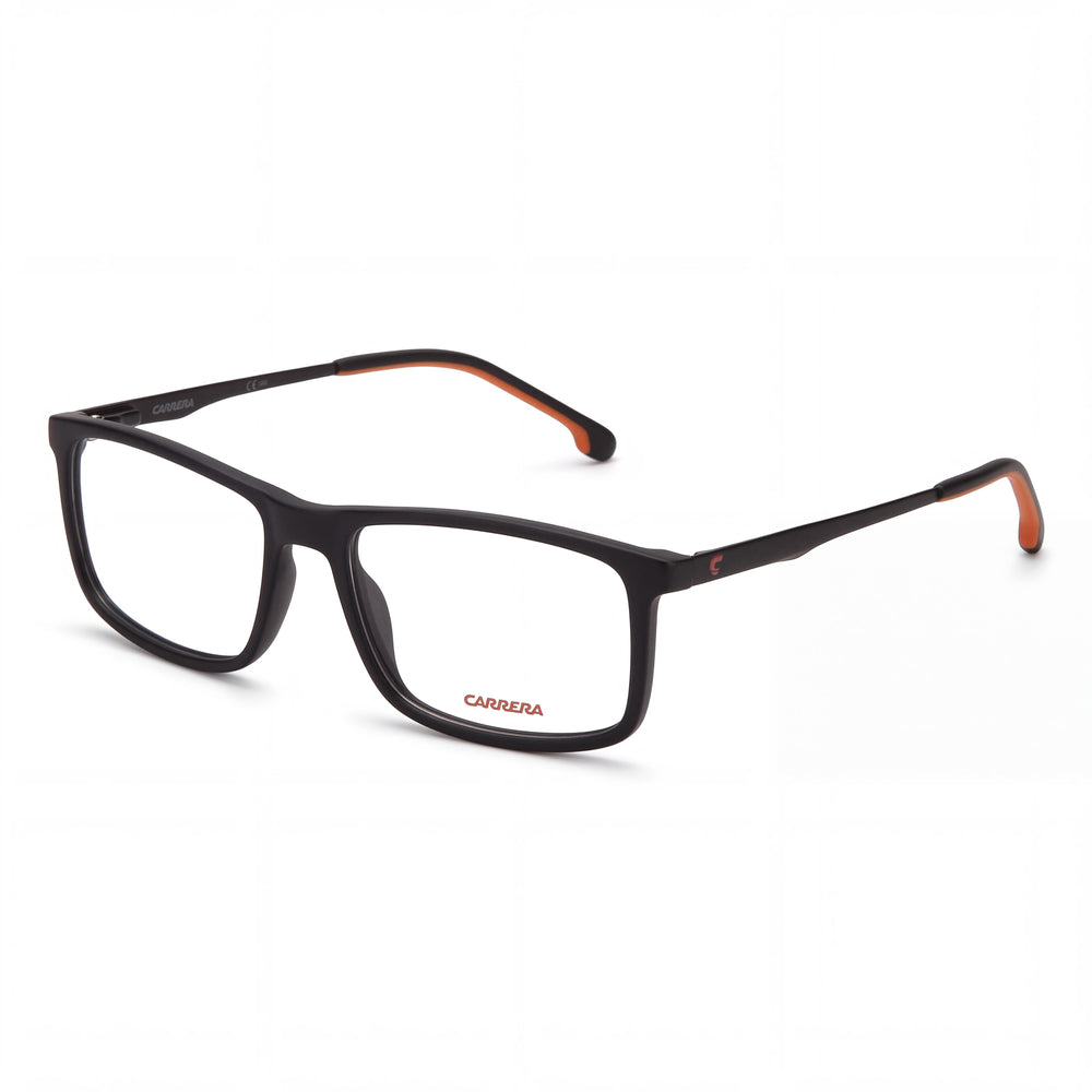 Gafas Rectangulares Unisex Estilo Moderno Carrera 8883 Montura de Propionato de Celulosa Inyectado Negro Mate 54mm